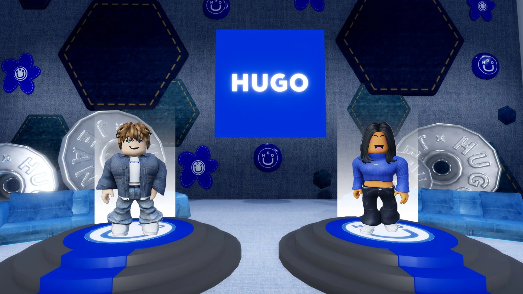 HUGO FASHION MATCH social styling experience on Roblox