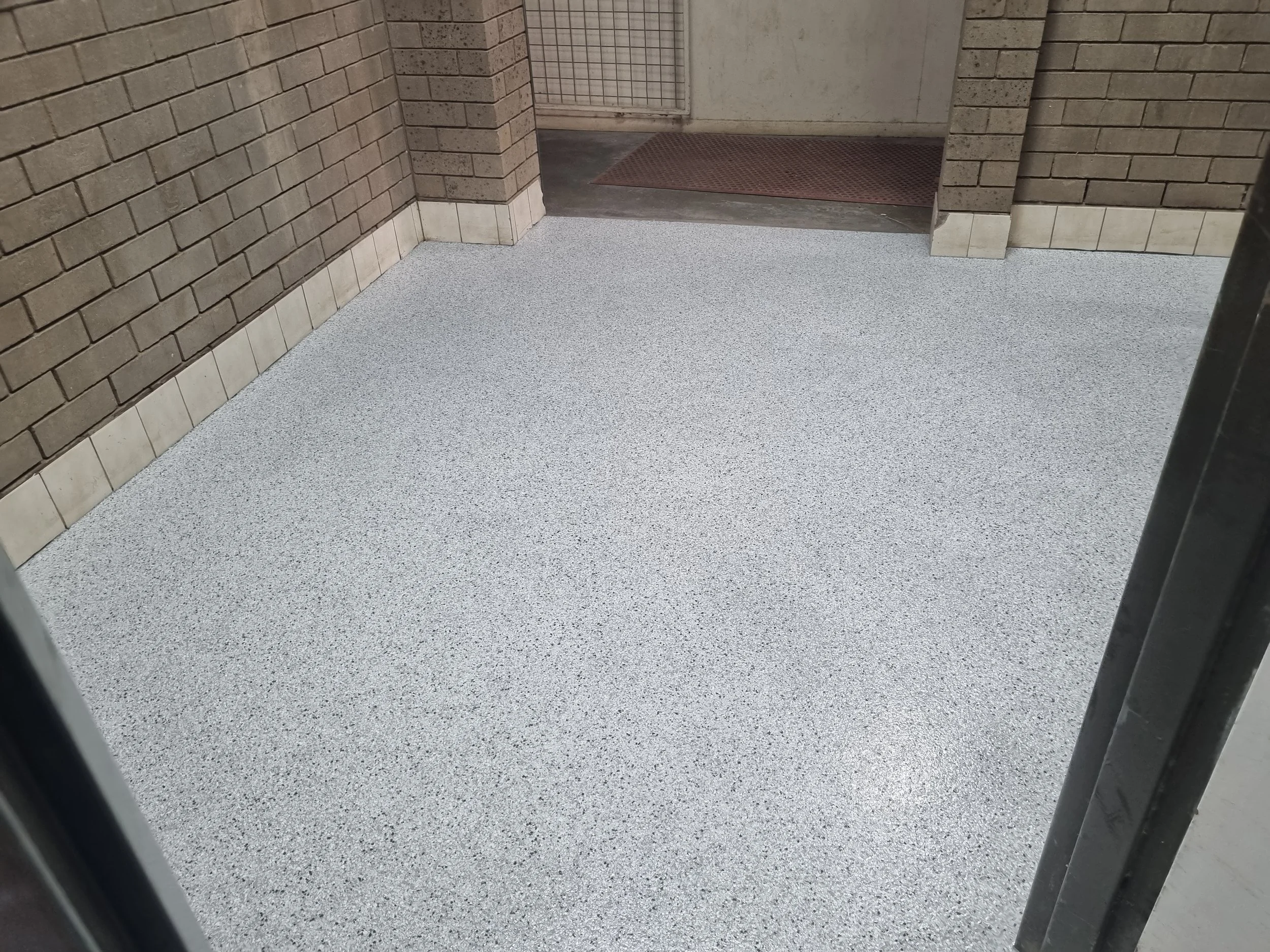 Expertly prepared and coated concrete surface