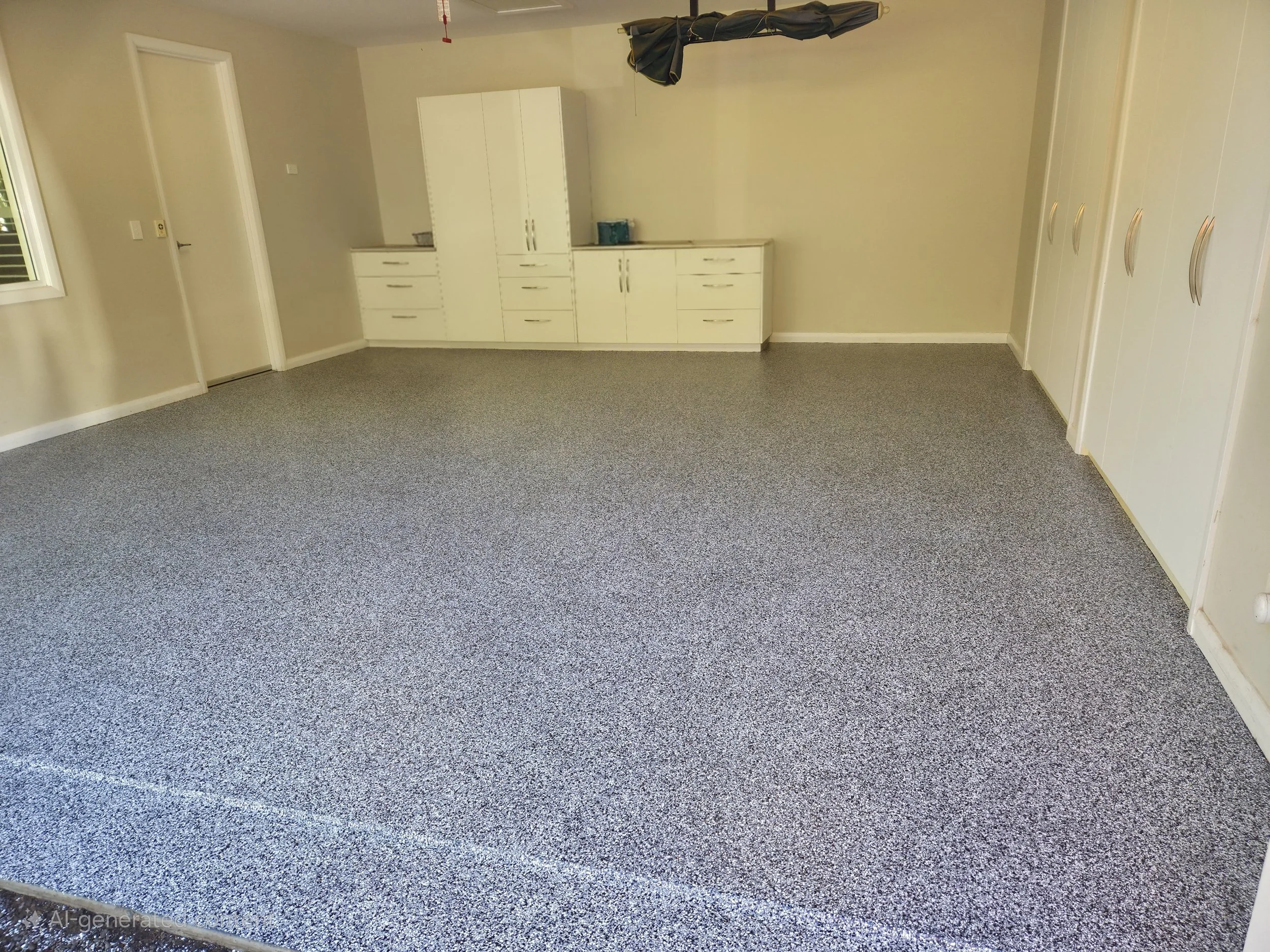 Modern garage floor transformation