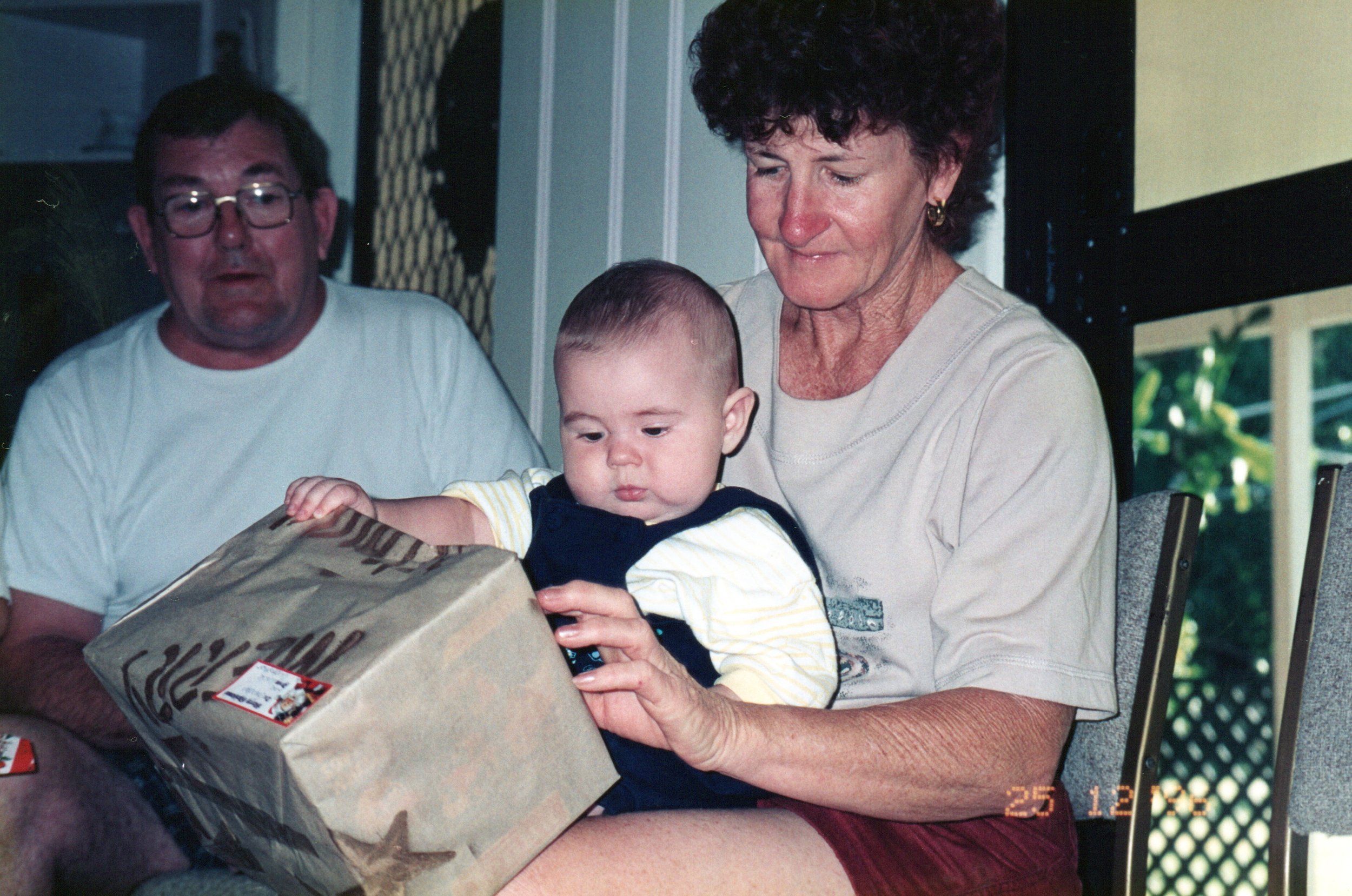 Roy, Brendan, Mum - Christmas Day Dec 1996.jpg