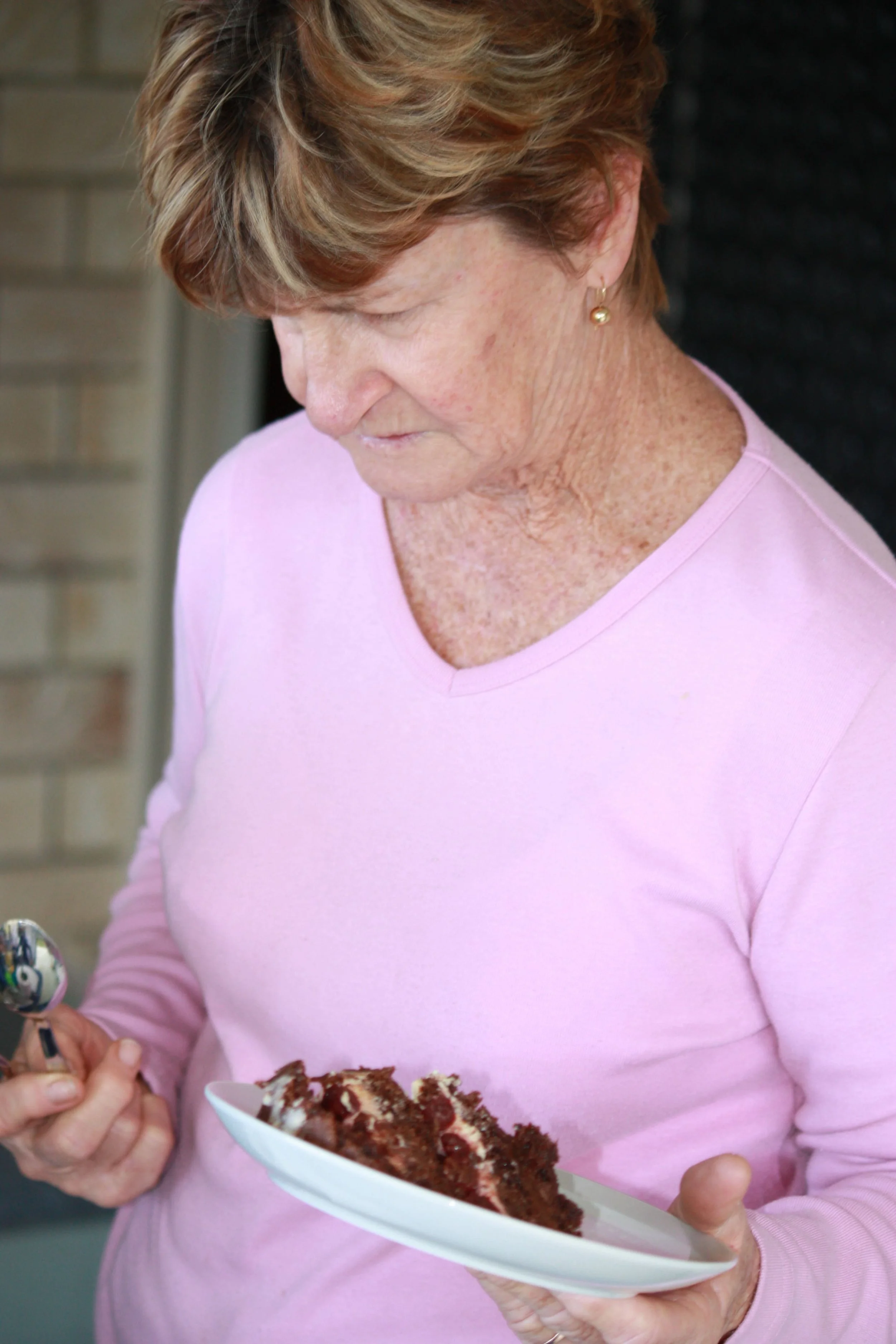Mum & Cake - Brendans 14th Birthday 9 Jul 2010.jpg