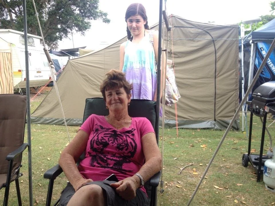 Mum & Hairdresser Montanna - Brooms Head 2 Jan 2014.jpg