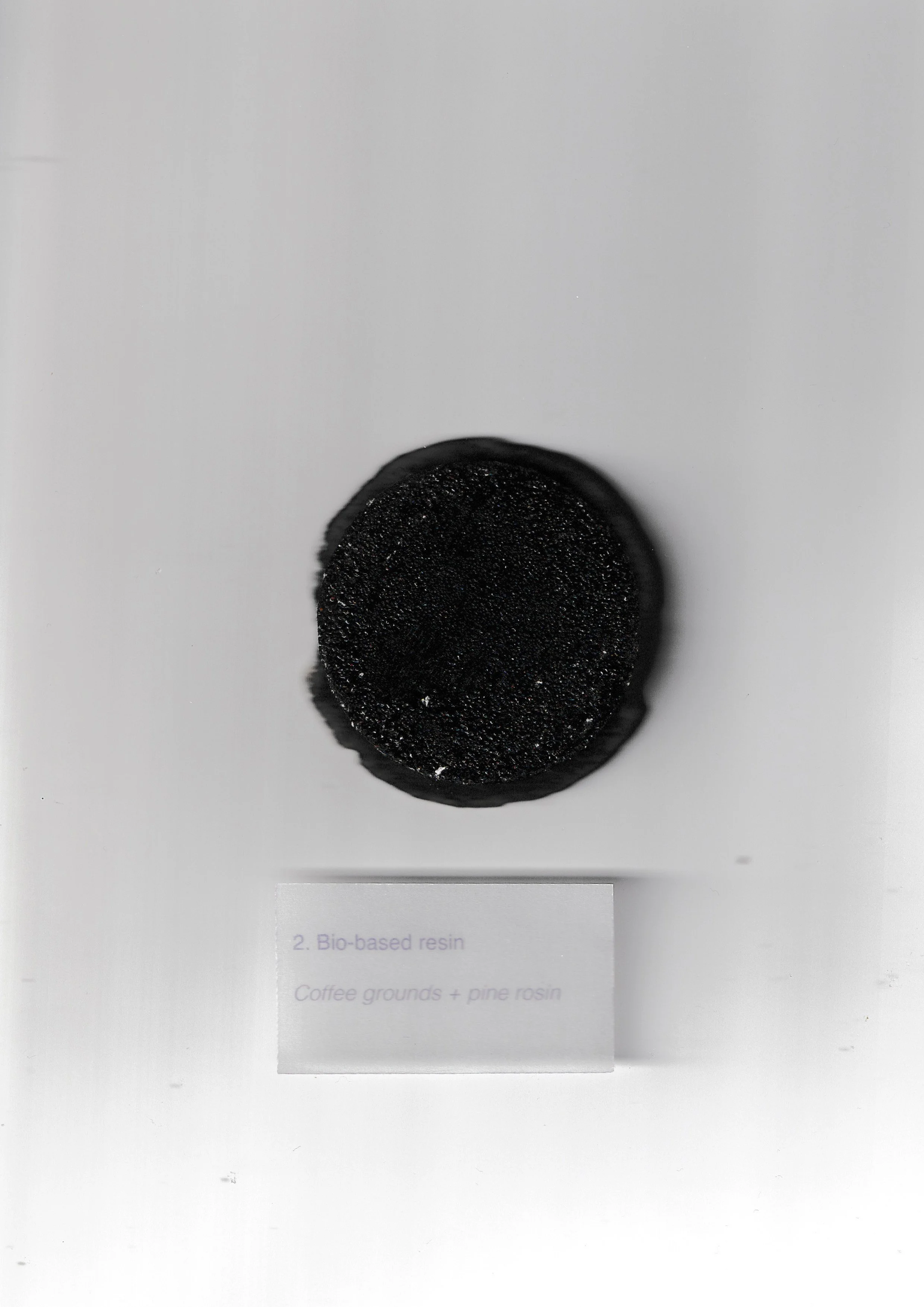 Pine rosin and coffee grounds