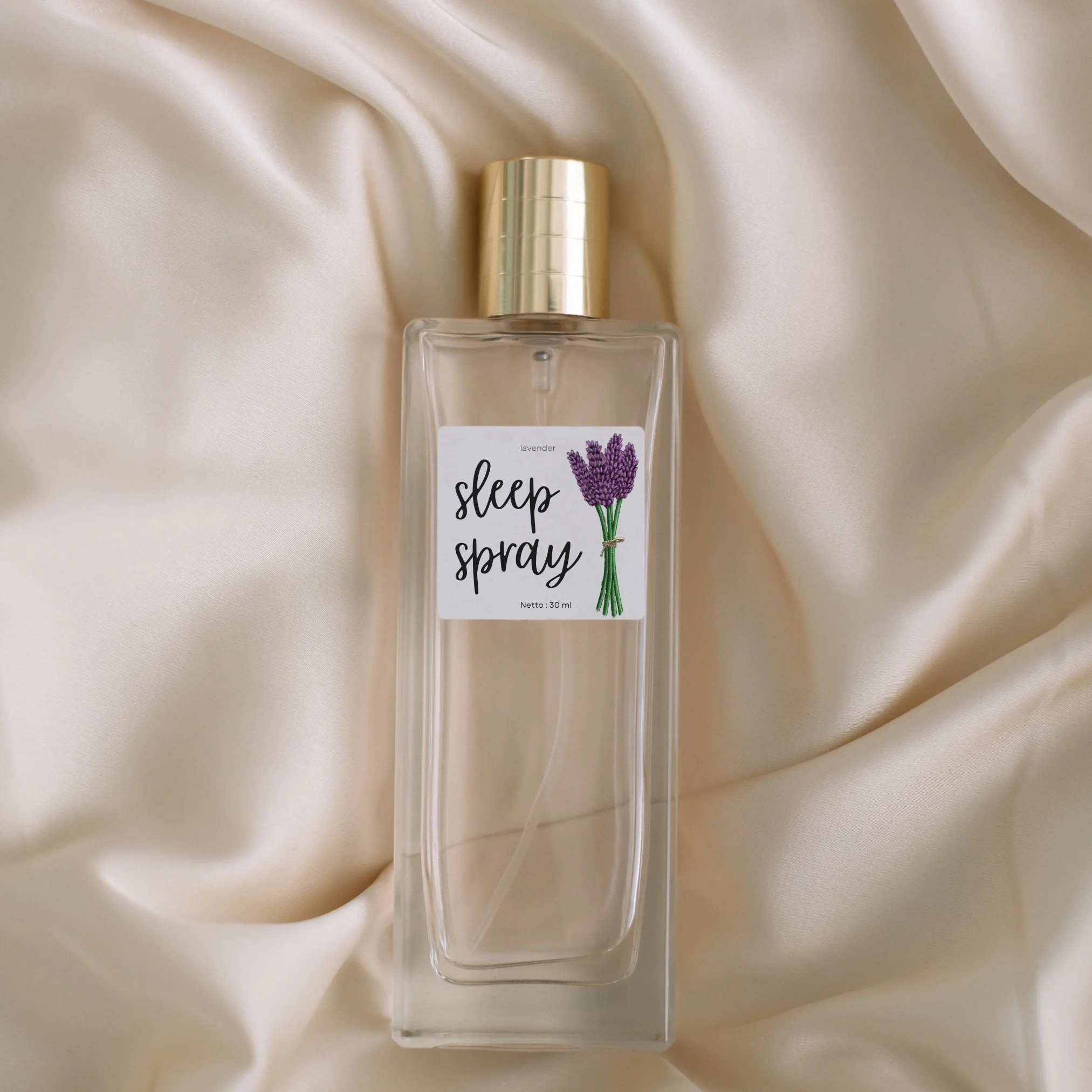 Lavender (Lavandula angustifolia) Sleep Spray Bottle Label