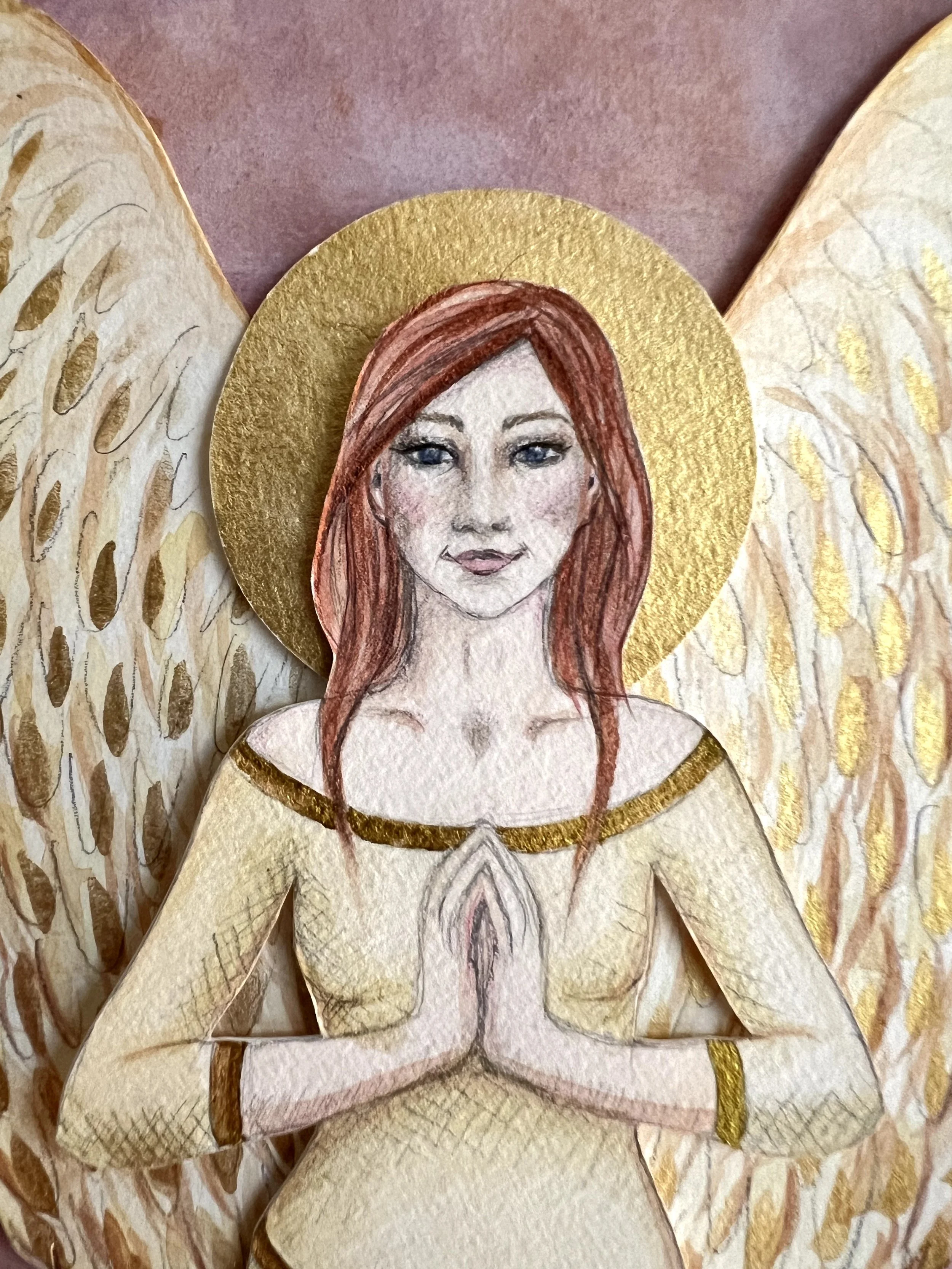 *SOLGT* / Udsnit af englebillede