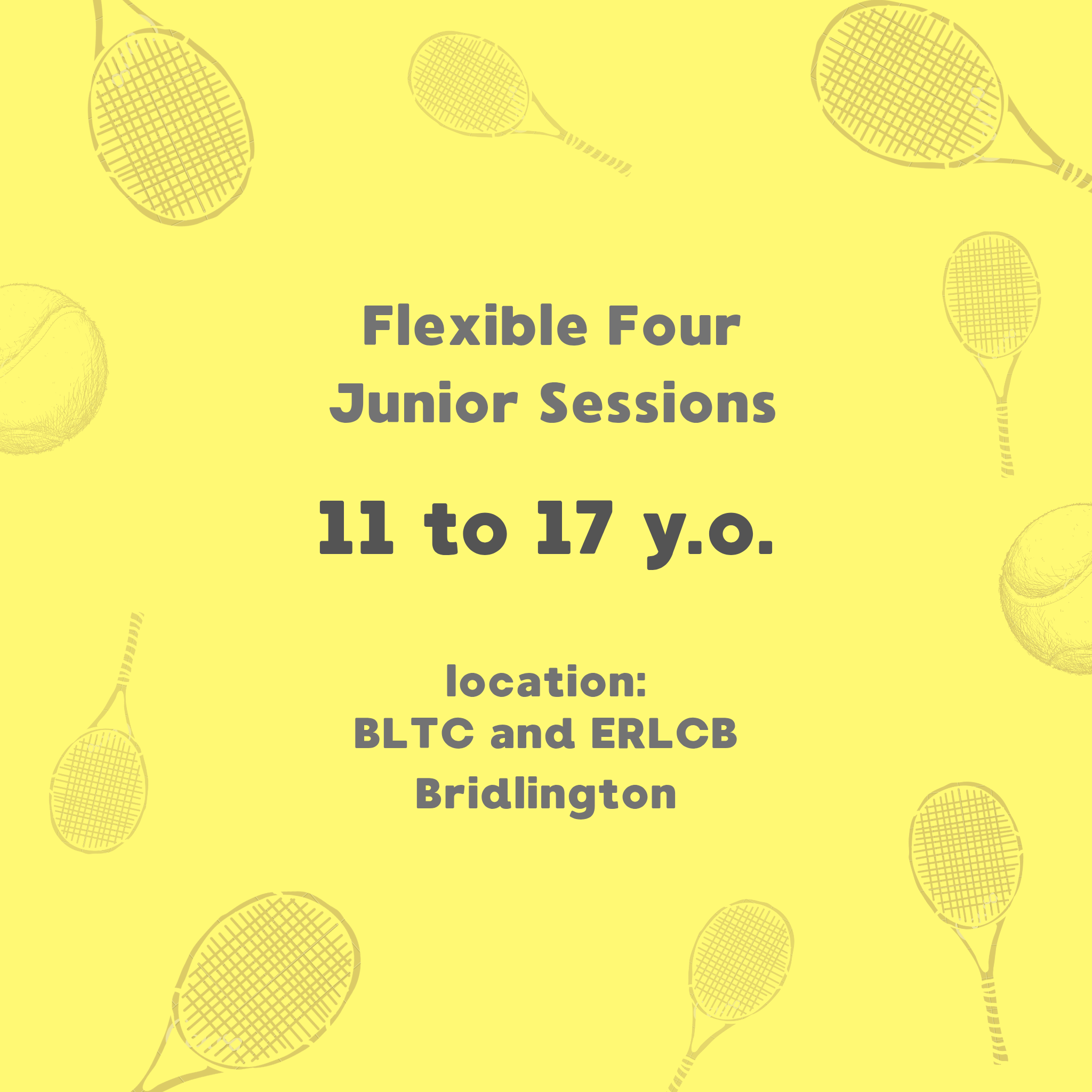Flexible Four Junior Sessions (age 11-17) Pass