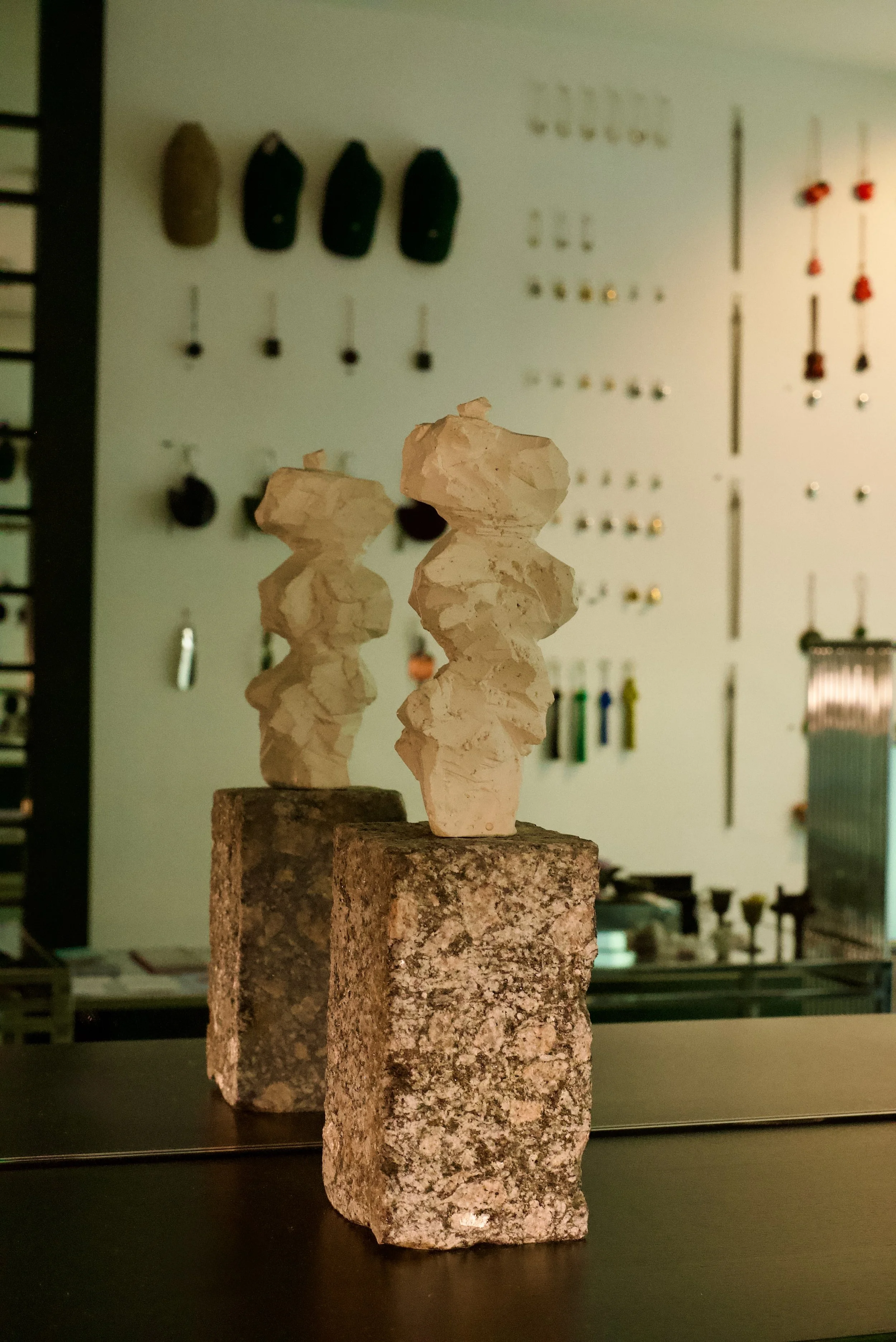 River, plaster & stone, 2026