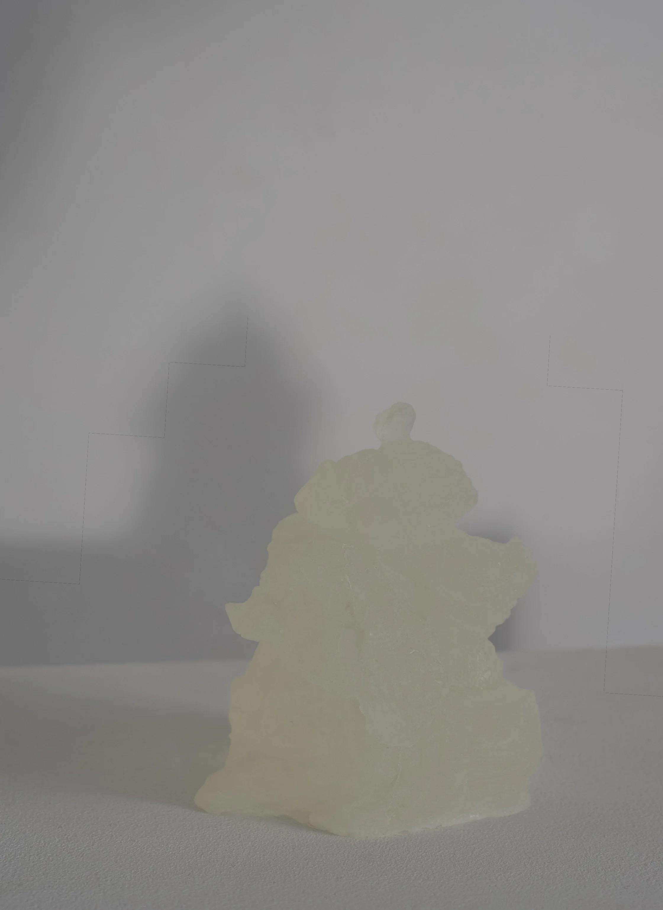 Ophelia, transparent soap, 14x11cm, 2026