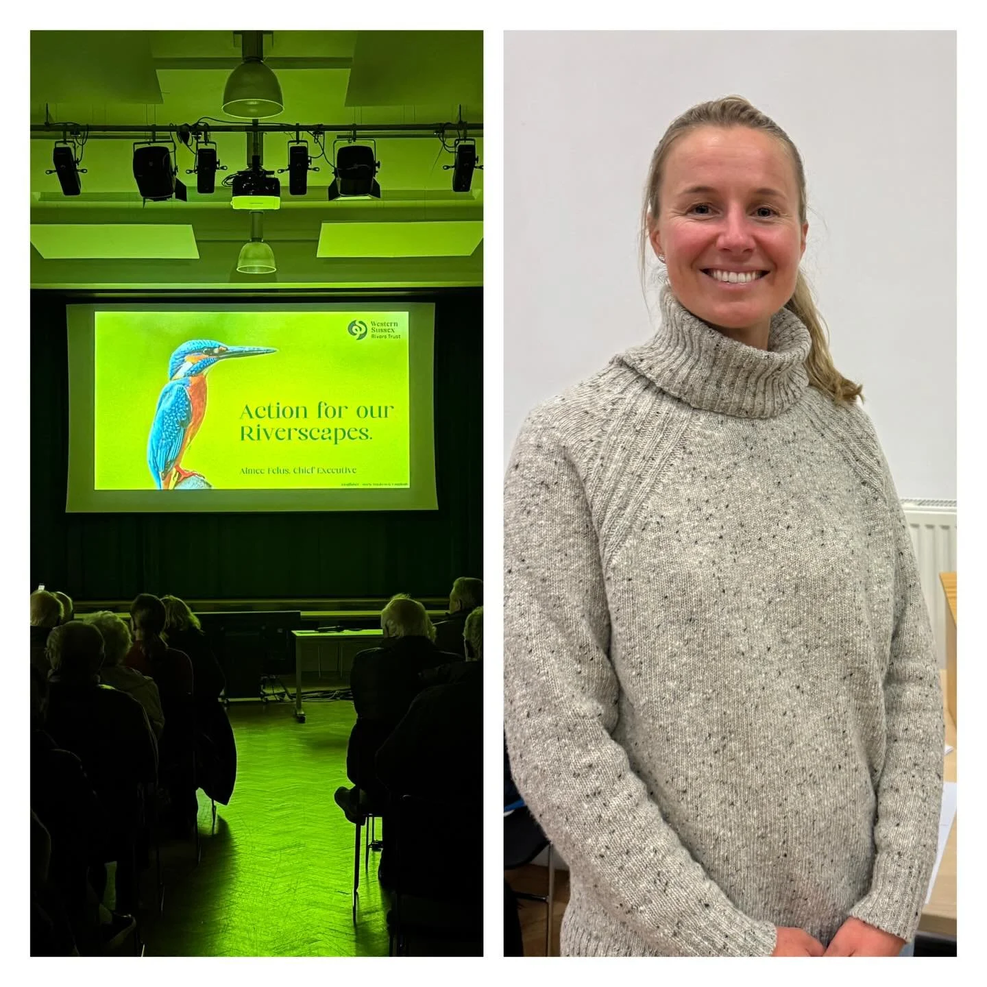 Thank you, Aimee Felus, CEO of the @westernsussexrivers Trust for a thoroughly interesting talk last night! We all went home having learned a huge amount about the crisis facing our rivers and what we can do to help. 

There are actions we can take a
