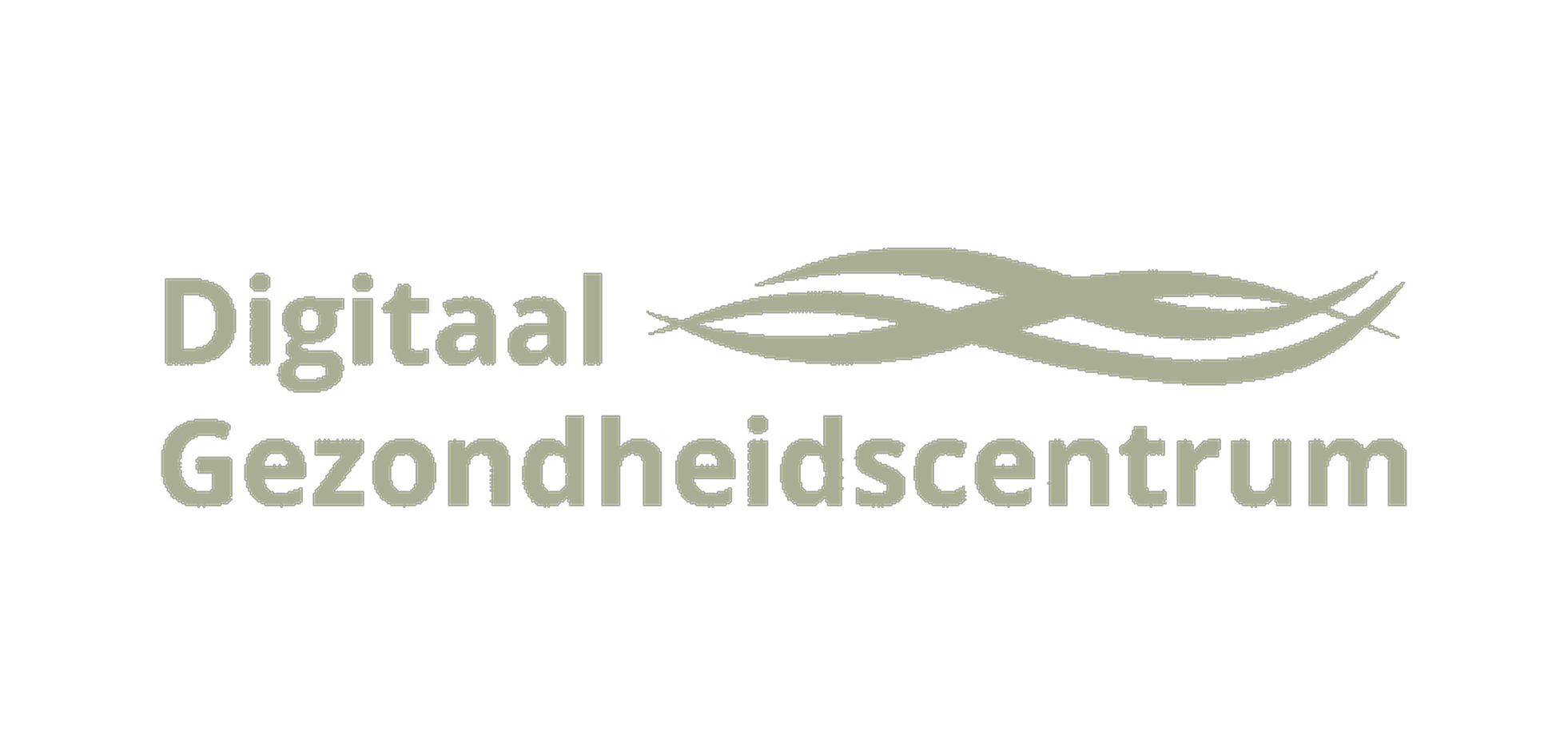 Logo van digitaal gezondheidscentrum met groene bladeren en de tekst 'Digitaal Gezondheidscentrum'