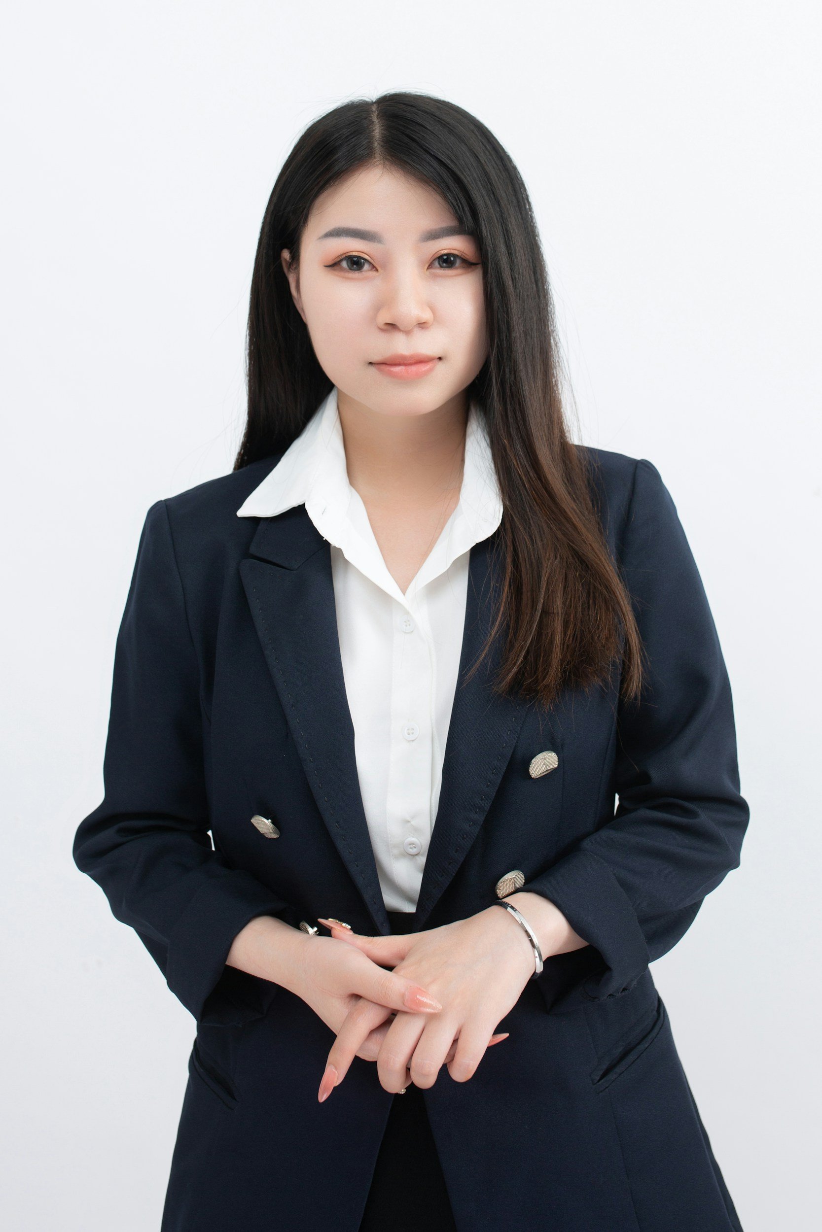 professional female in dark suit