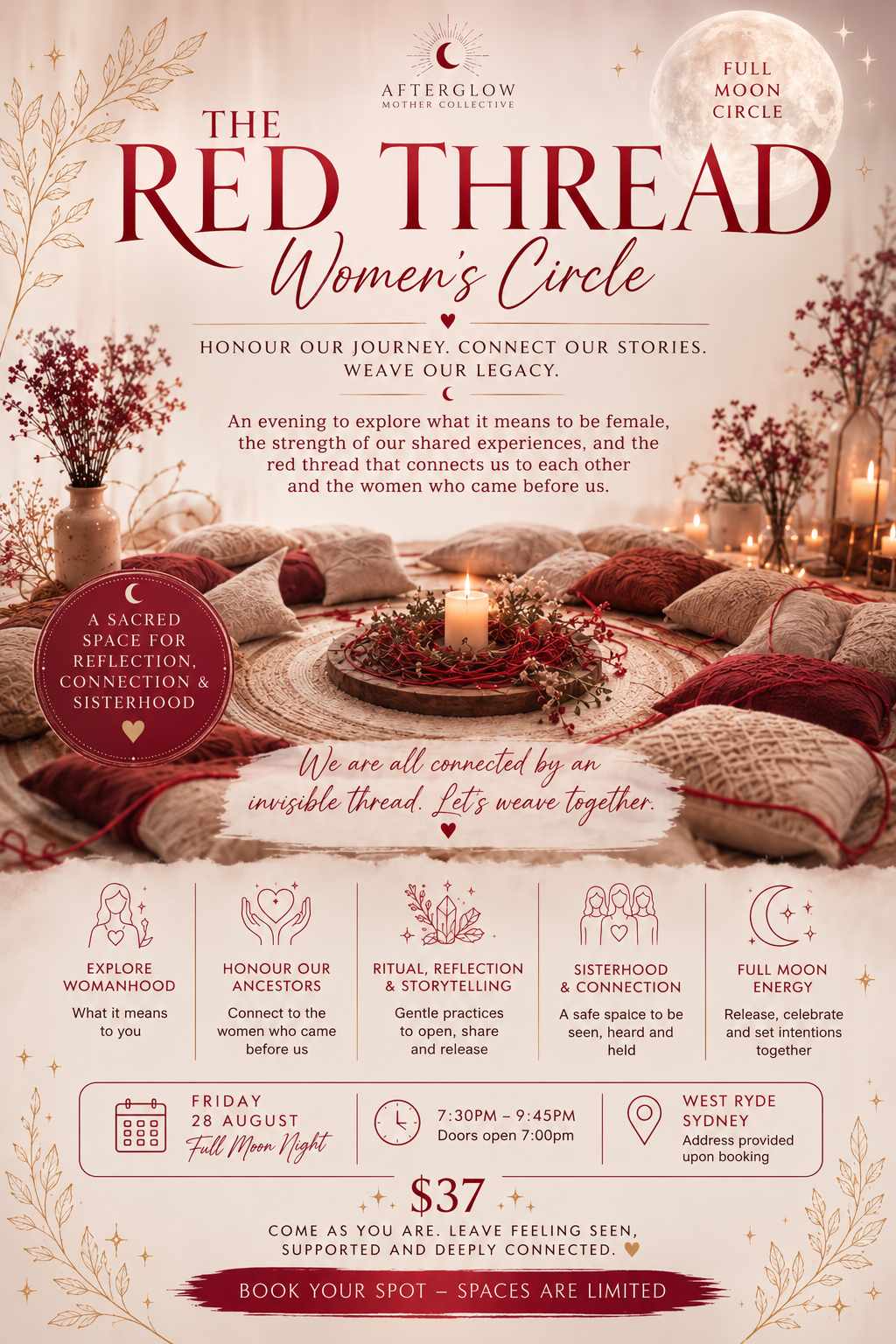 Women's Circle: August Full Moon The Red Thread