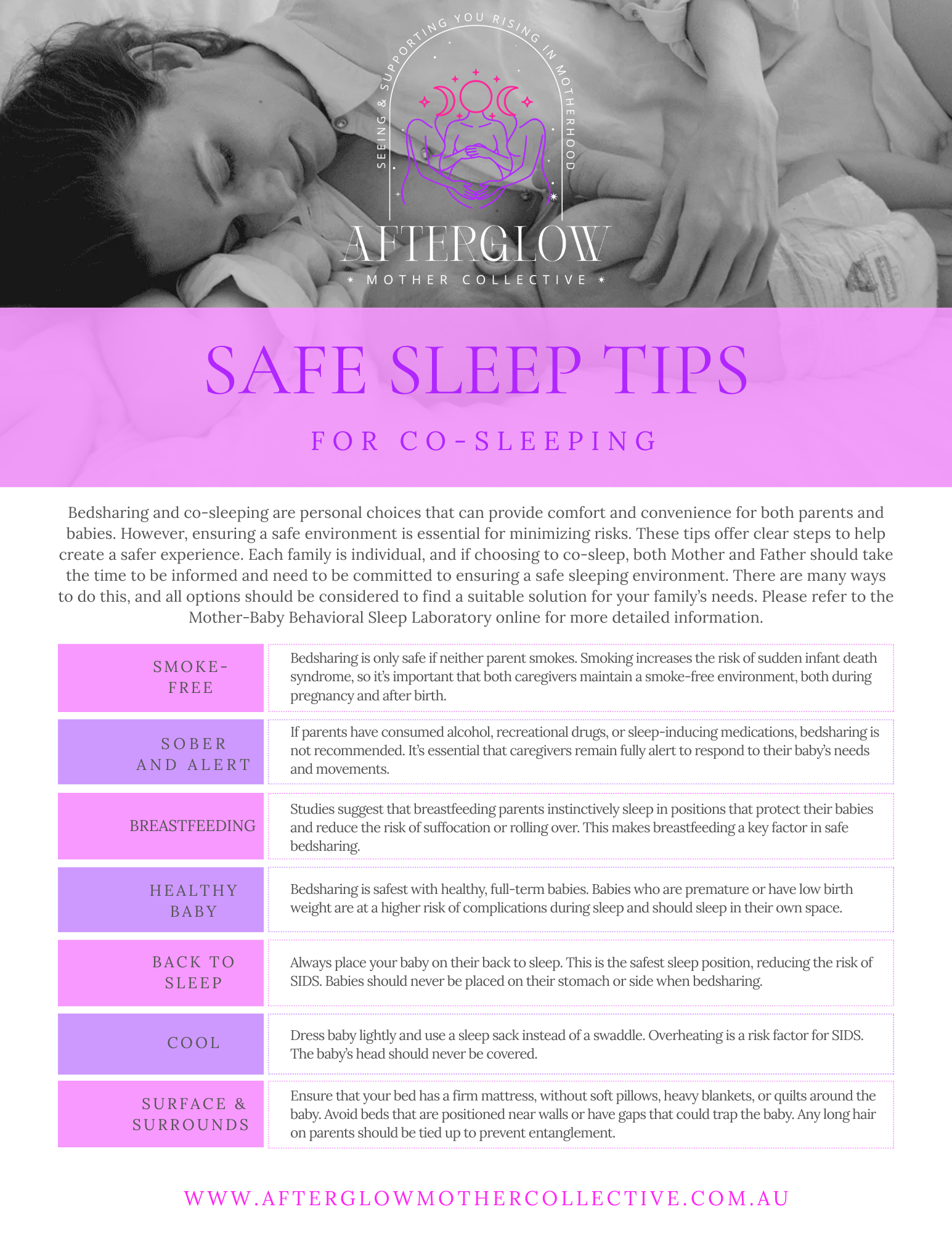 Safe Sleep Tips