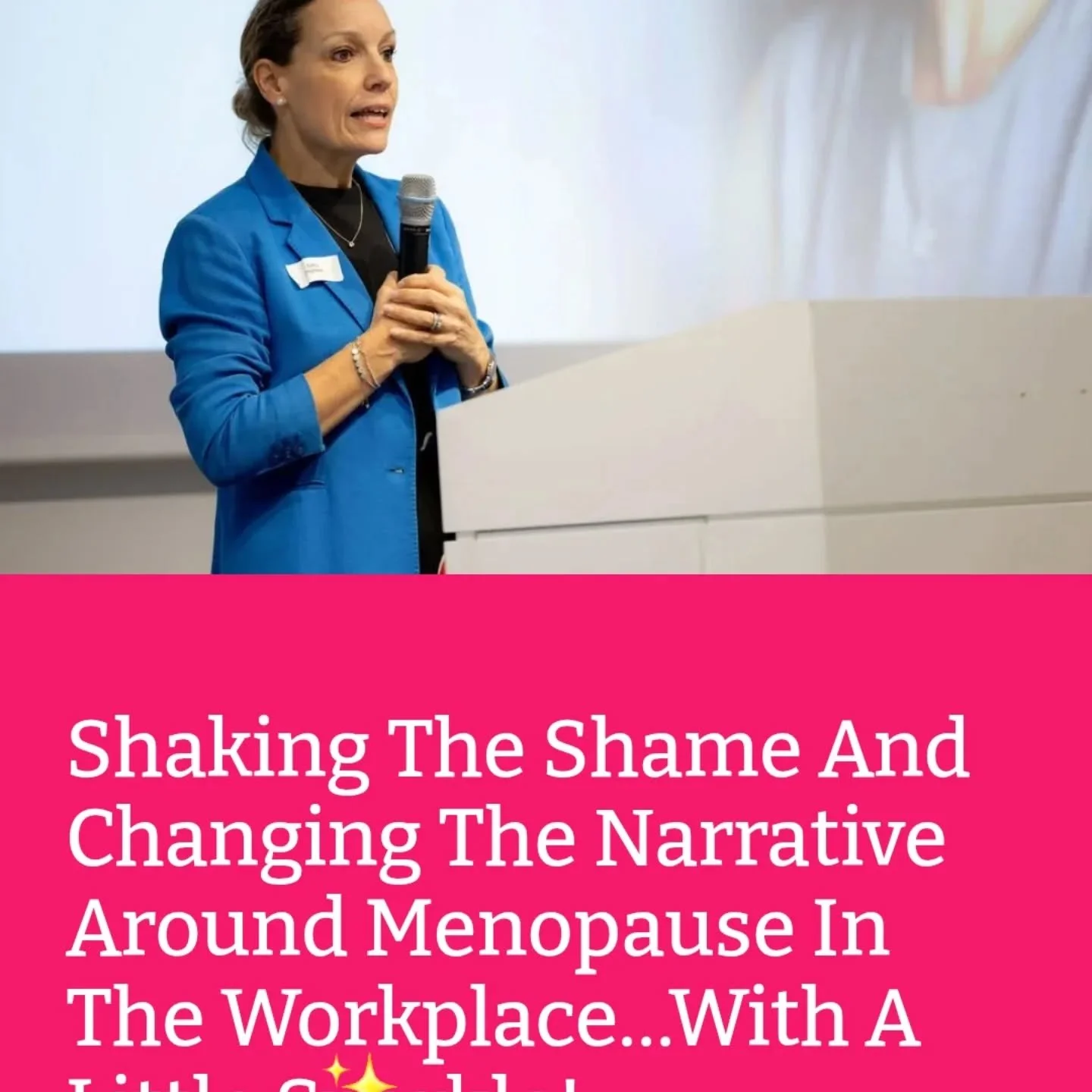 We are go live 🙌 🙏 lovely people. Click on the link above, and let's all change the narrative together as we bring momentum to the Menopositivity Movement.

#menpositivity #menopausing #menopausesupport #menopauseintheworkplace #menopausewellness #