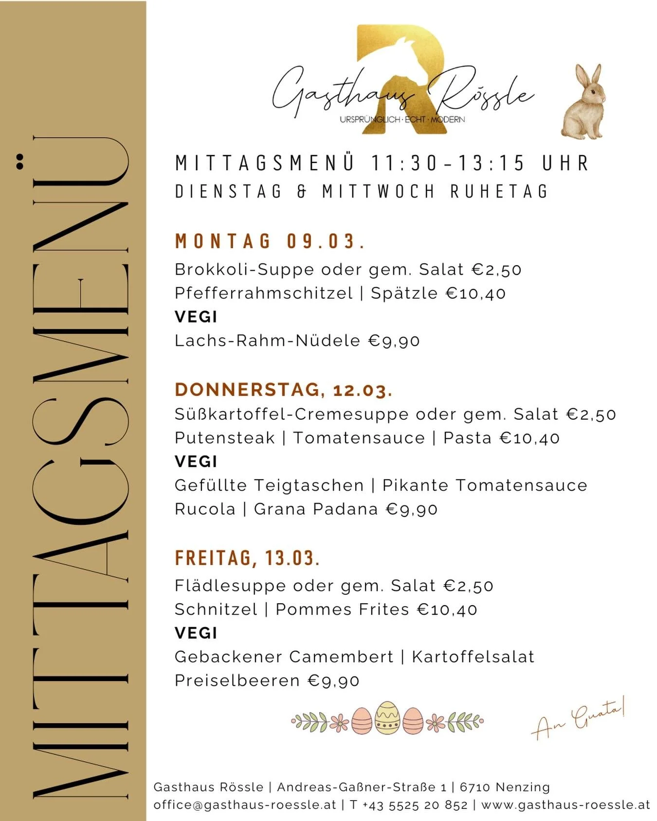 z&lsquo;Mittag im R&ouml;ssle 🌼