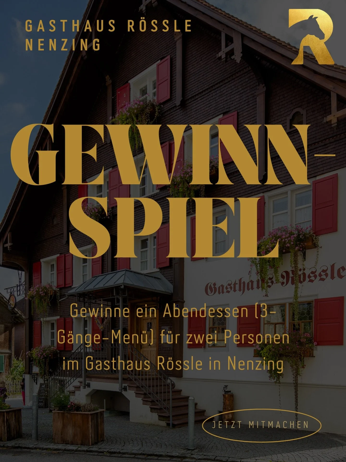 Ein Abend im R&ouml;ssle und diesmal laden wir dich ein.✨
Du m&ouml;chtest dir einen gem&uuml;tlichen Abend bei uns im Gasthaus R&ouml;ssle g&ouml;nnen? Dann mach mit bei unserem Gewinnspiel!

Wir verlosen einen gem&uuml;tlichen Abend (3-G&auml;nge-M