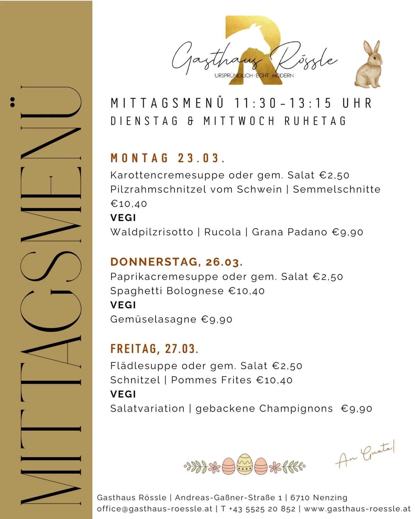 z&lsquo;Mittag im R&ouml;ssle ☀️🐴