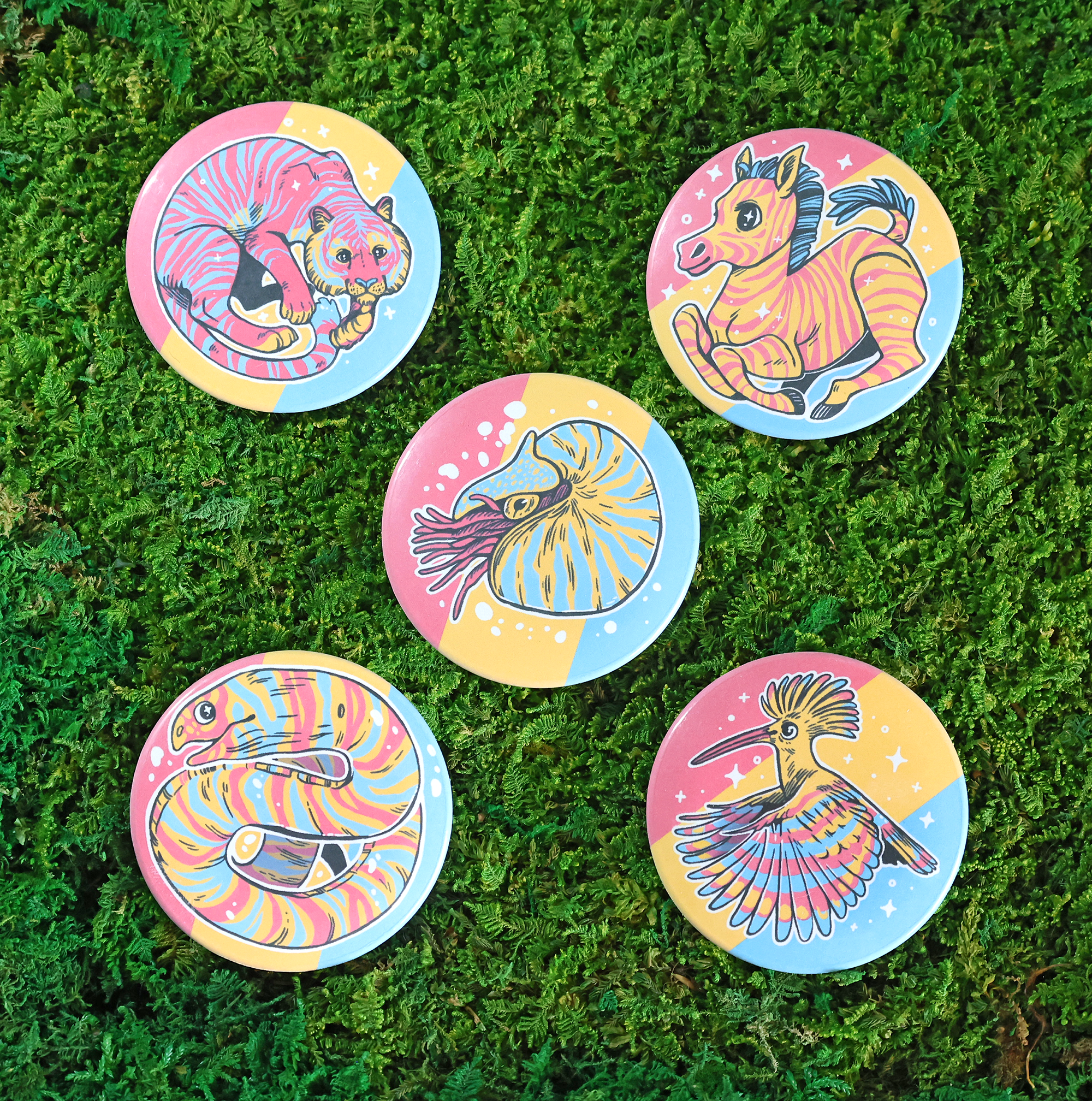 Wild Pride Button Badges