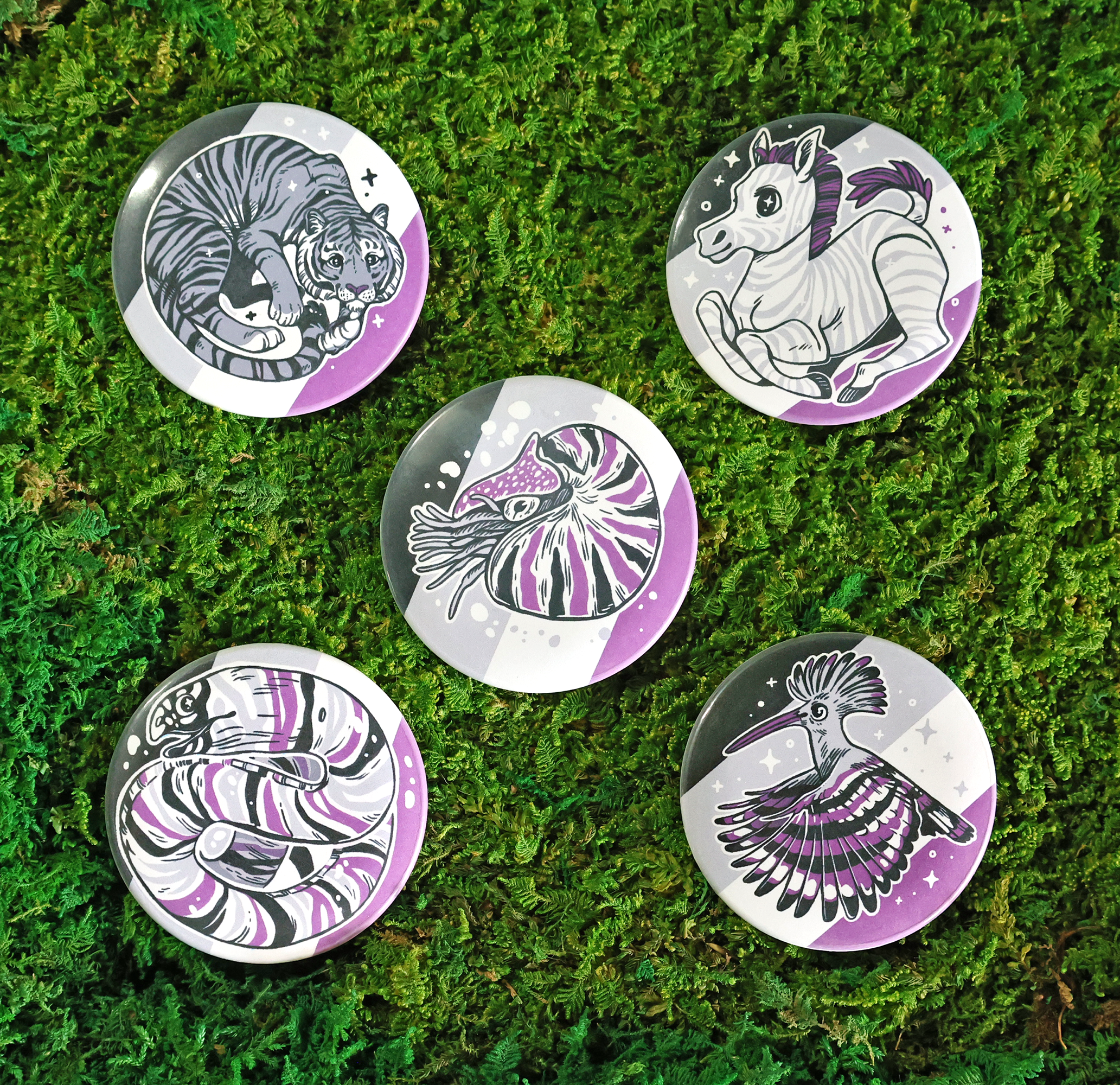 Wild Pride Button Badges
