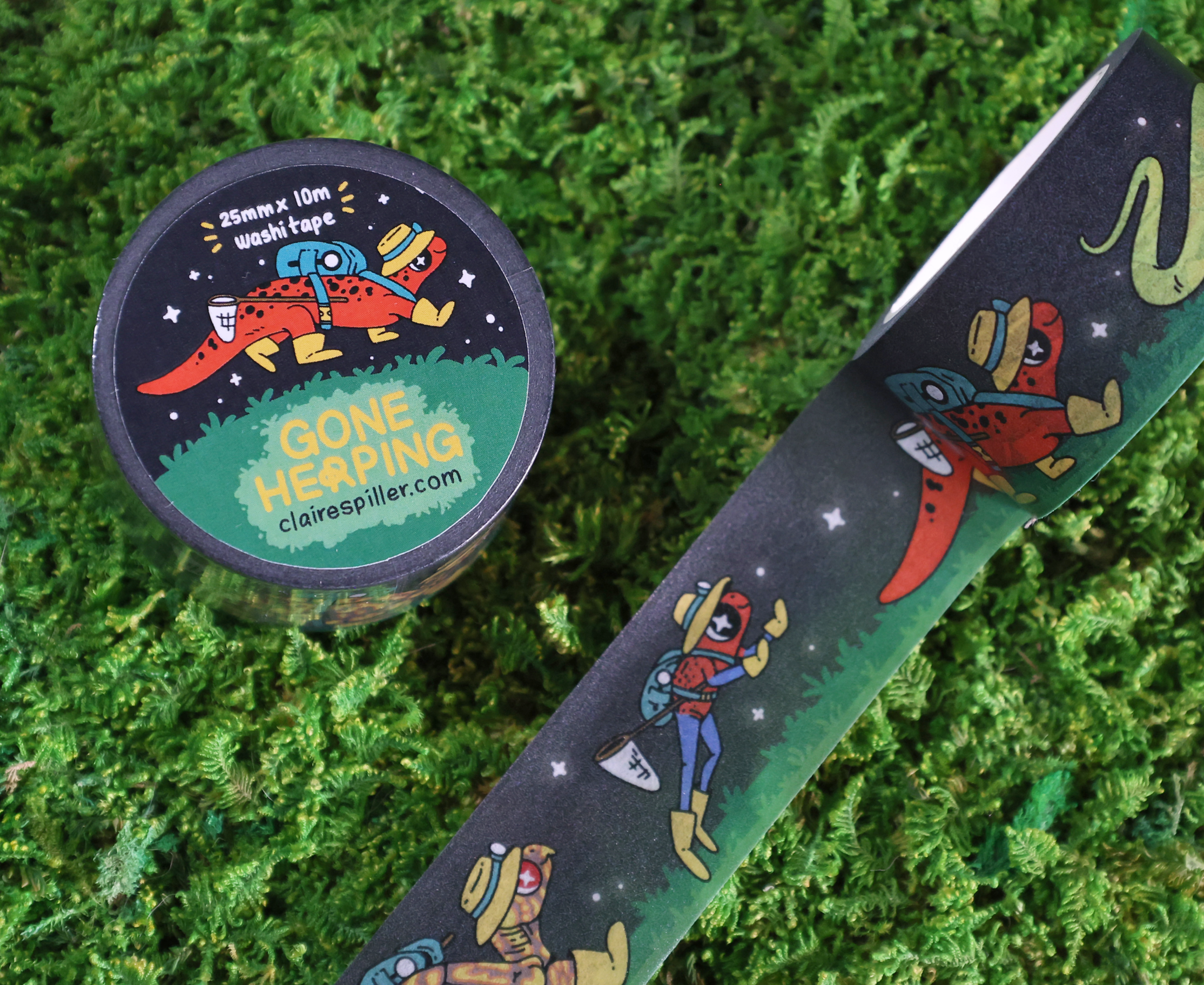 Gone Herping Washi Tape