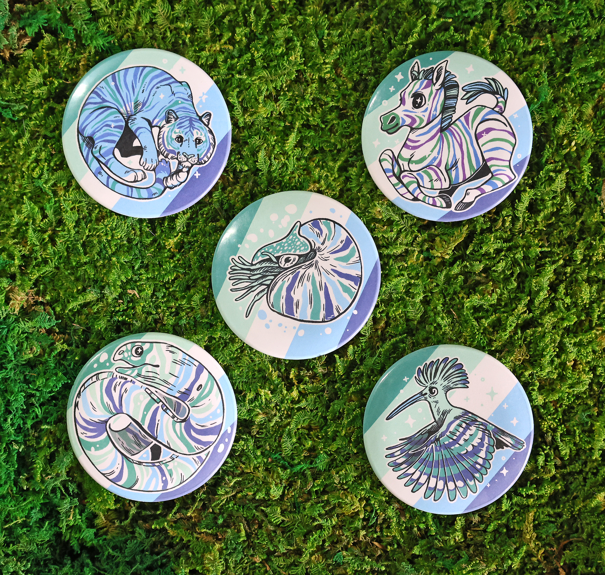 Wild Pride Button Badges
