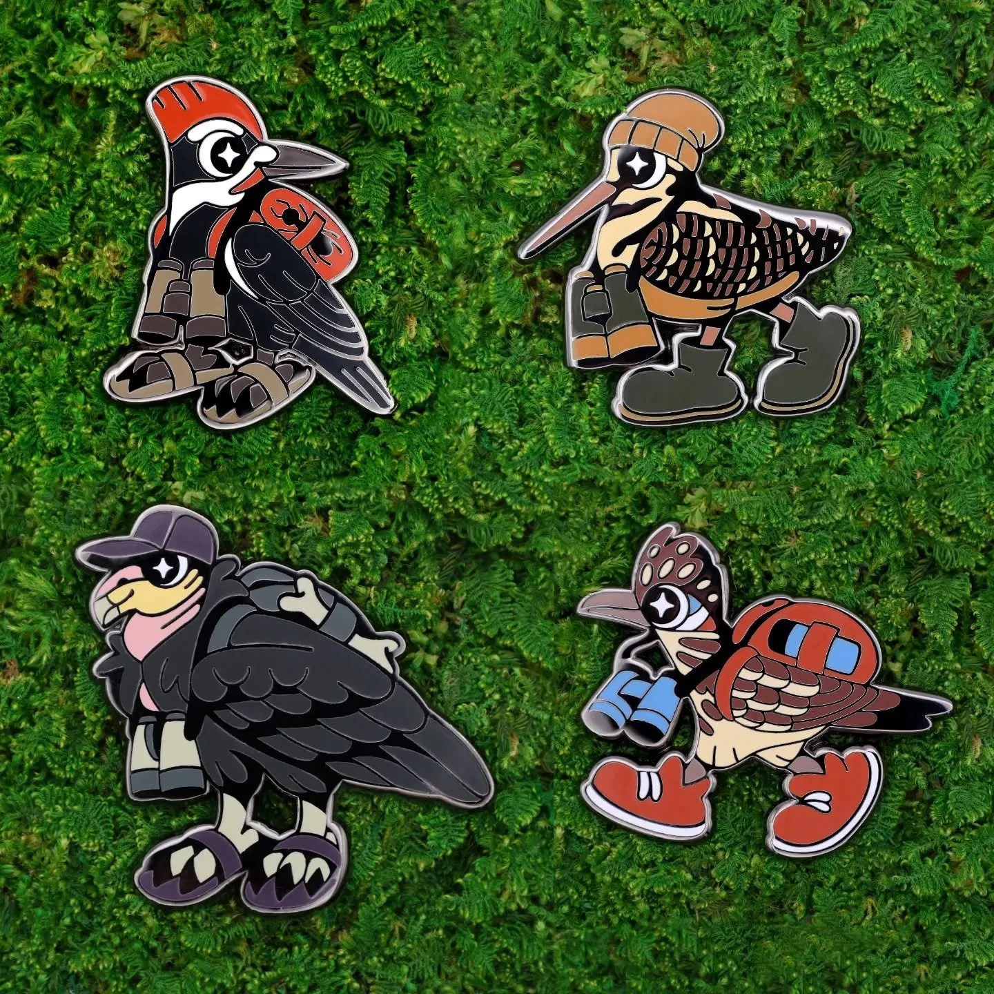 I think I may have overdone it with all the pins in this collection 🙃  Though it does mean I've been able to plan something very fun for them which I'll be revealing in the next week or two. 

#enamelpin #enamelpincollection #birdwatching #birding #