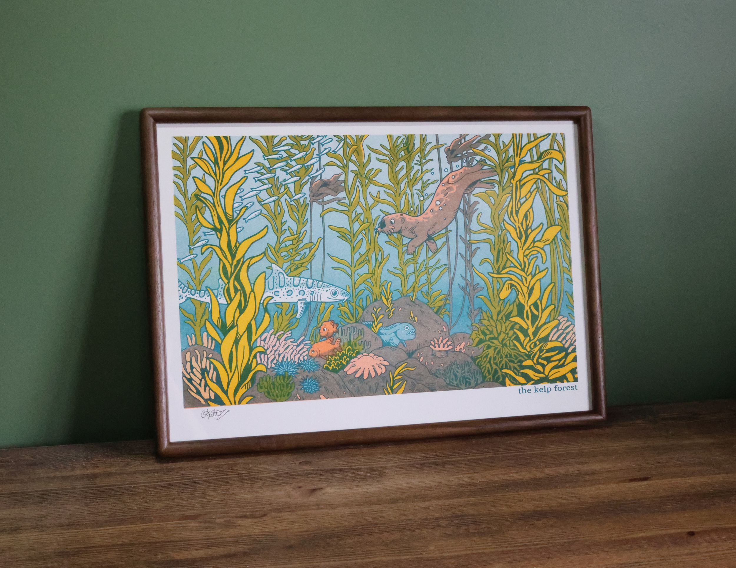 Kelp Forest Riso Print