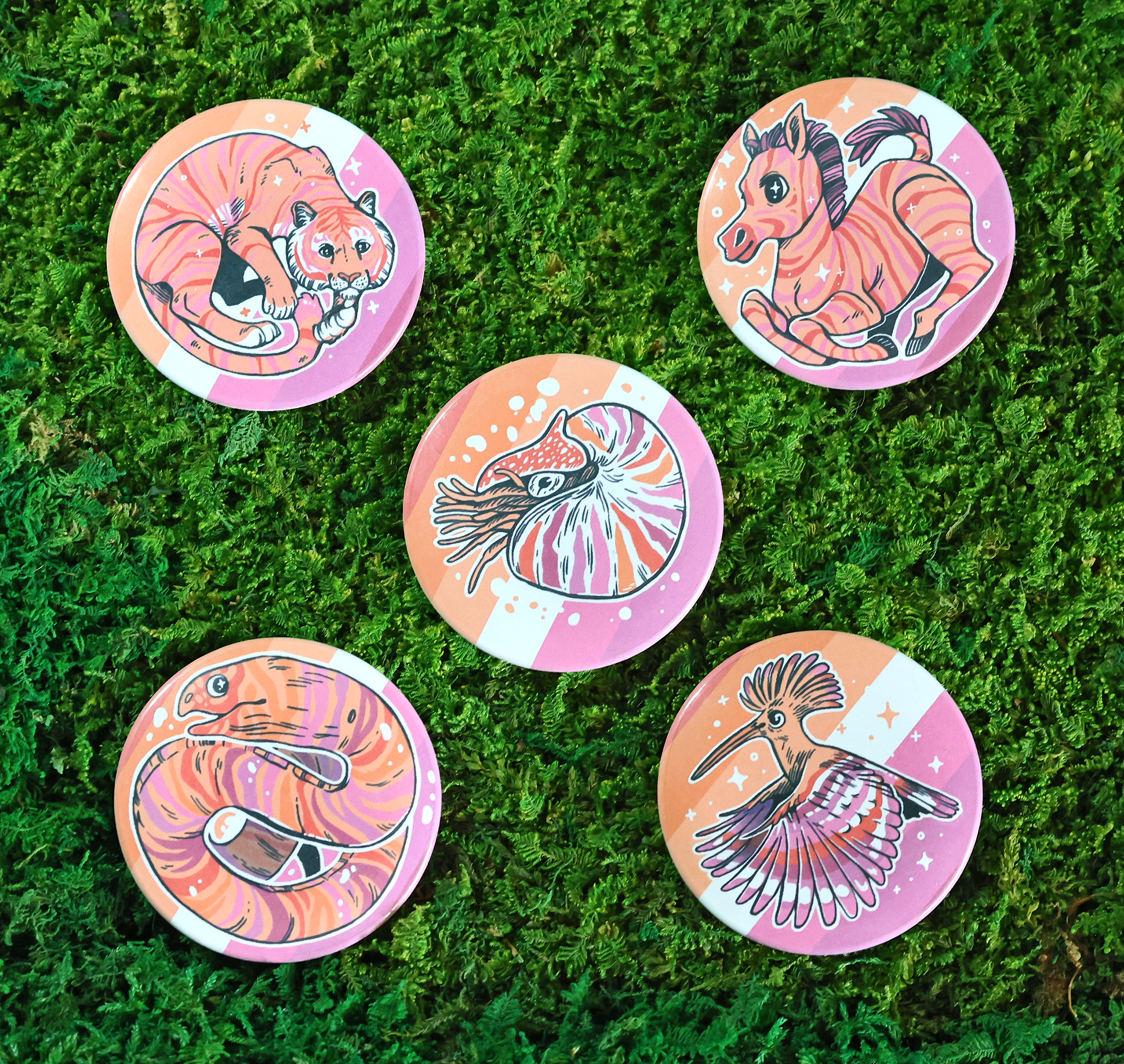 Wild Pride Button Badges
