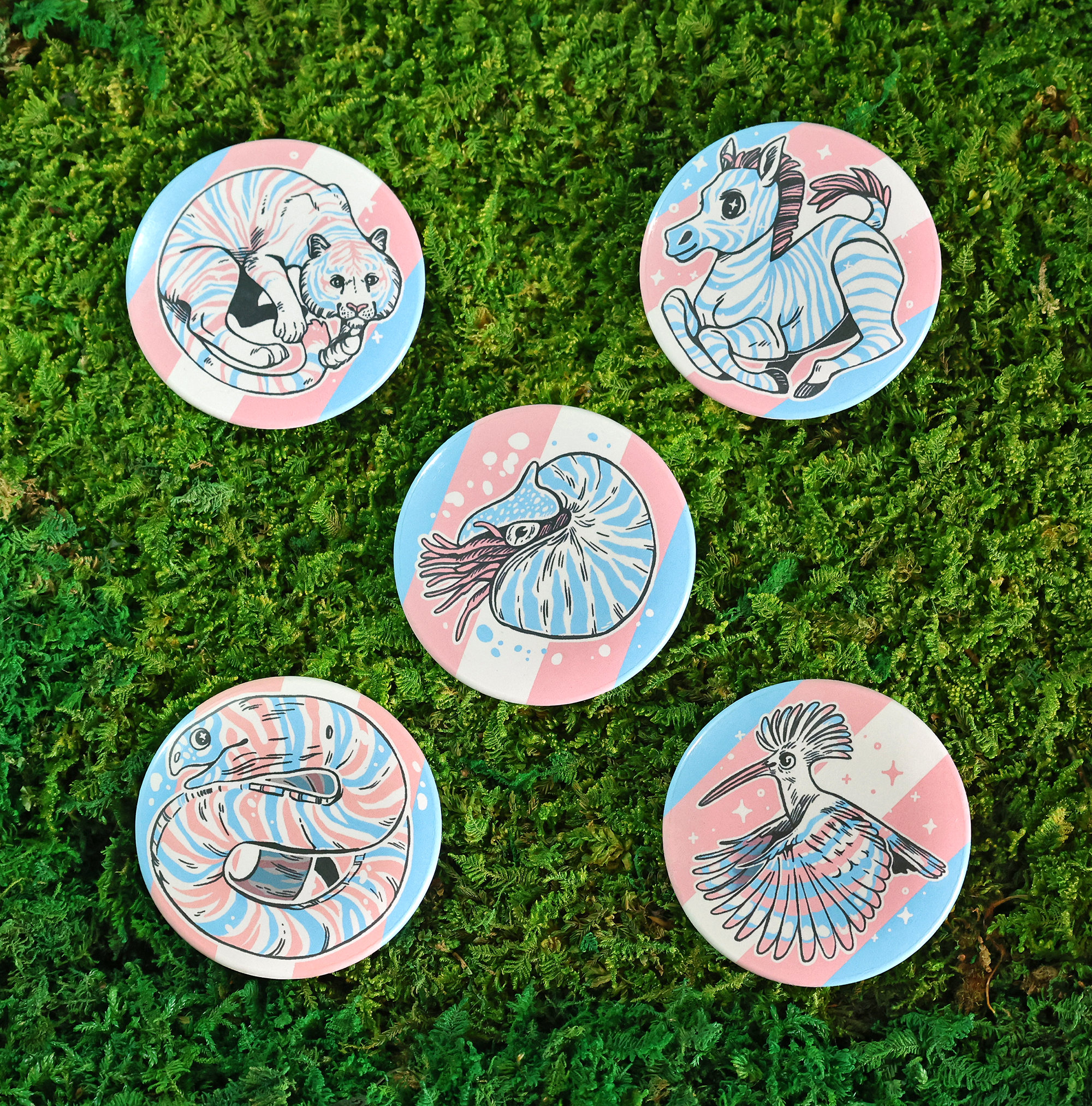 Wild Pride Button Badges