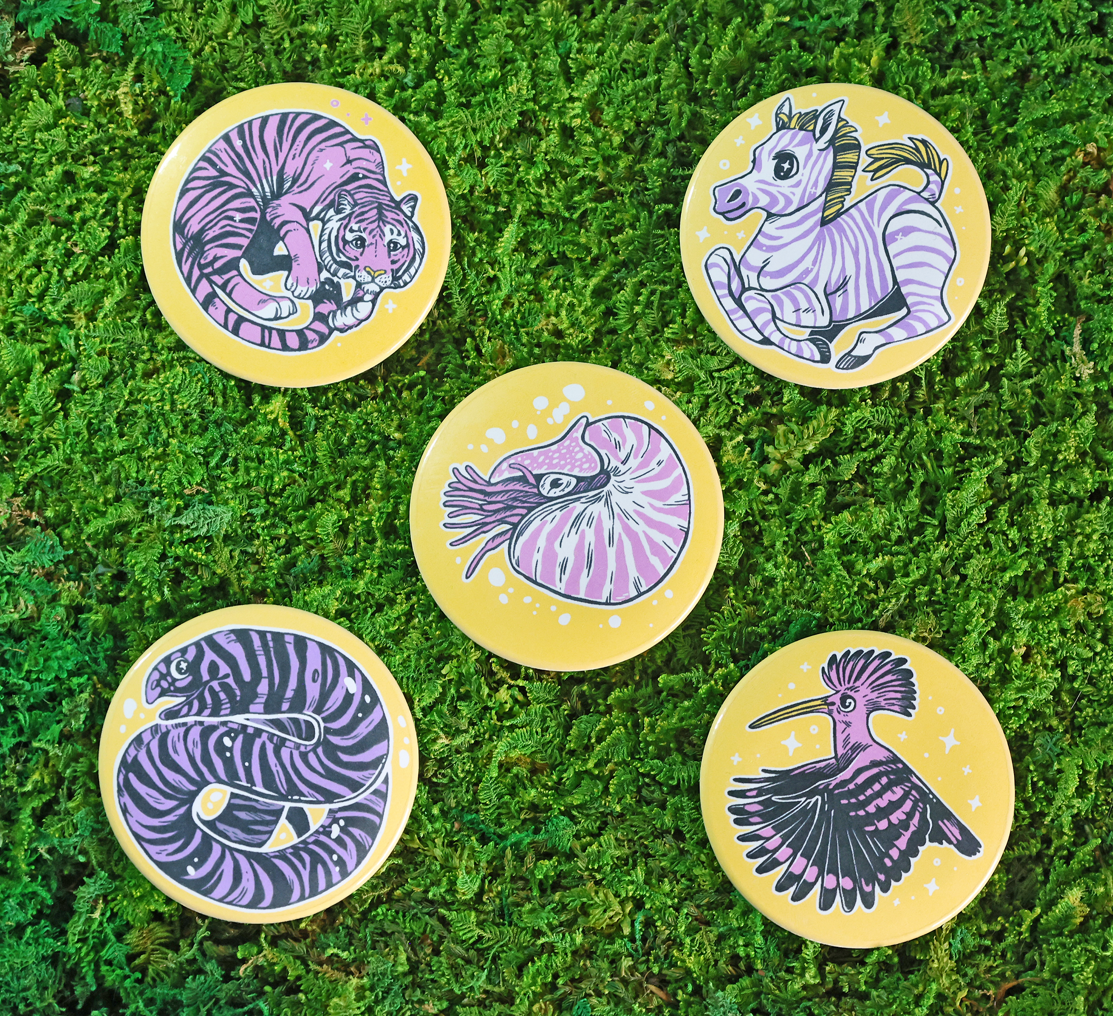 Wild Pride Button Badges