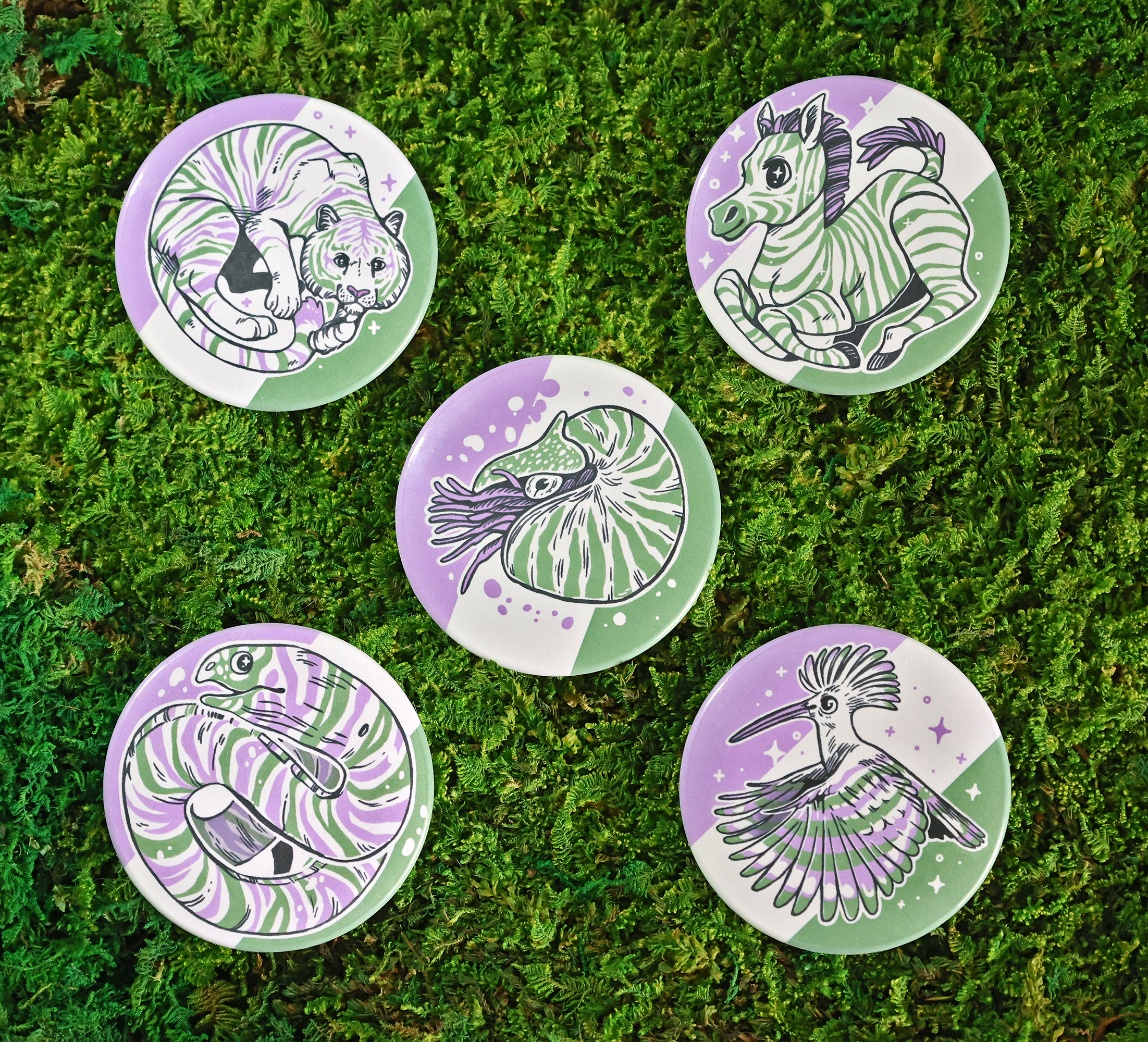 Wild Pride Button Badges