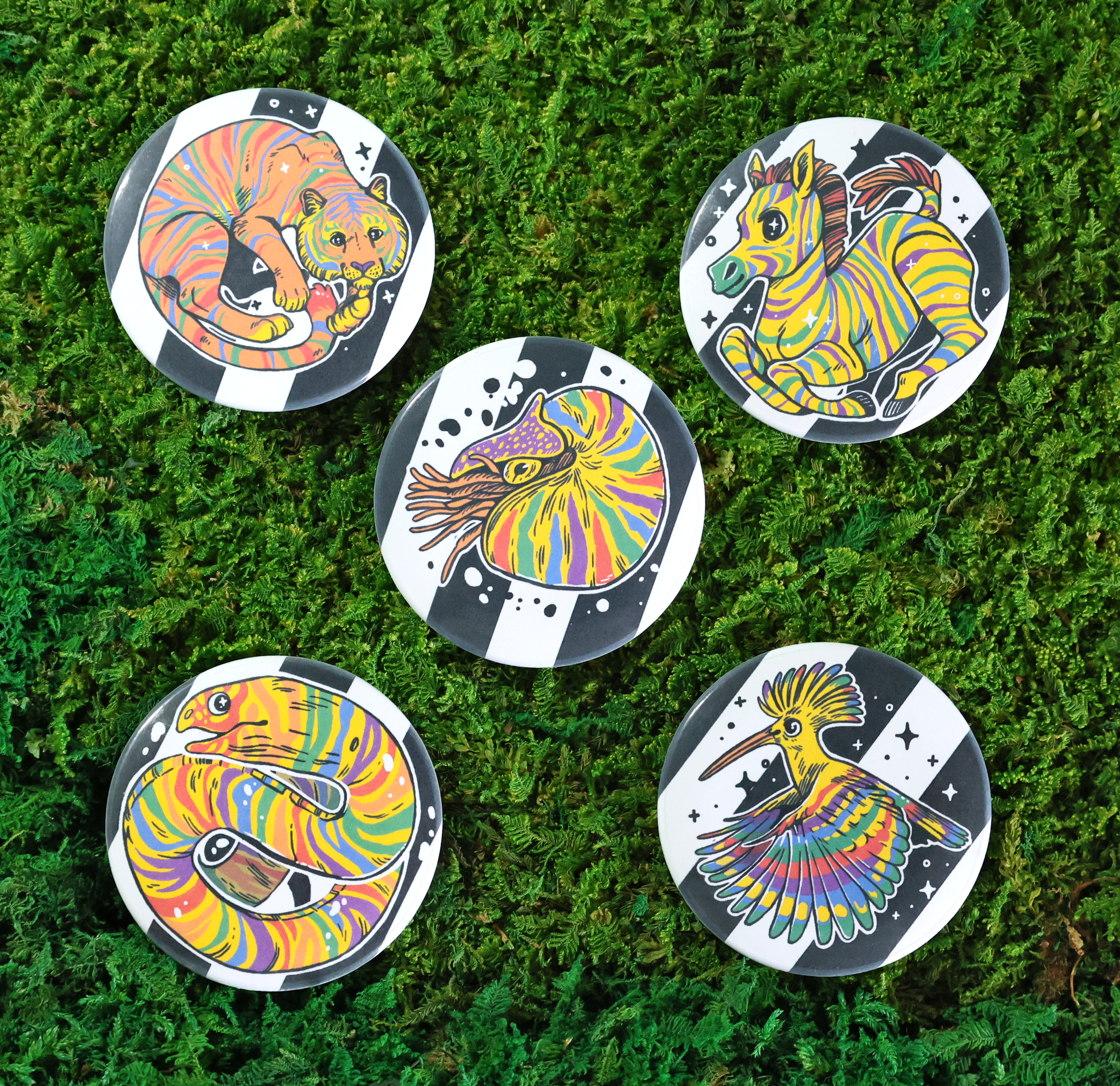 Wild Pride Button Badges