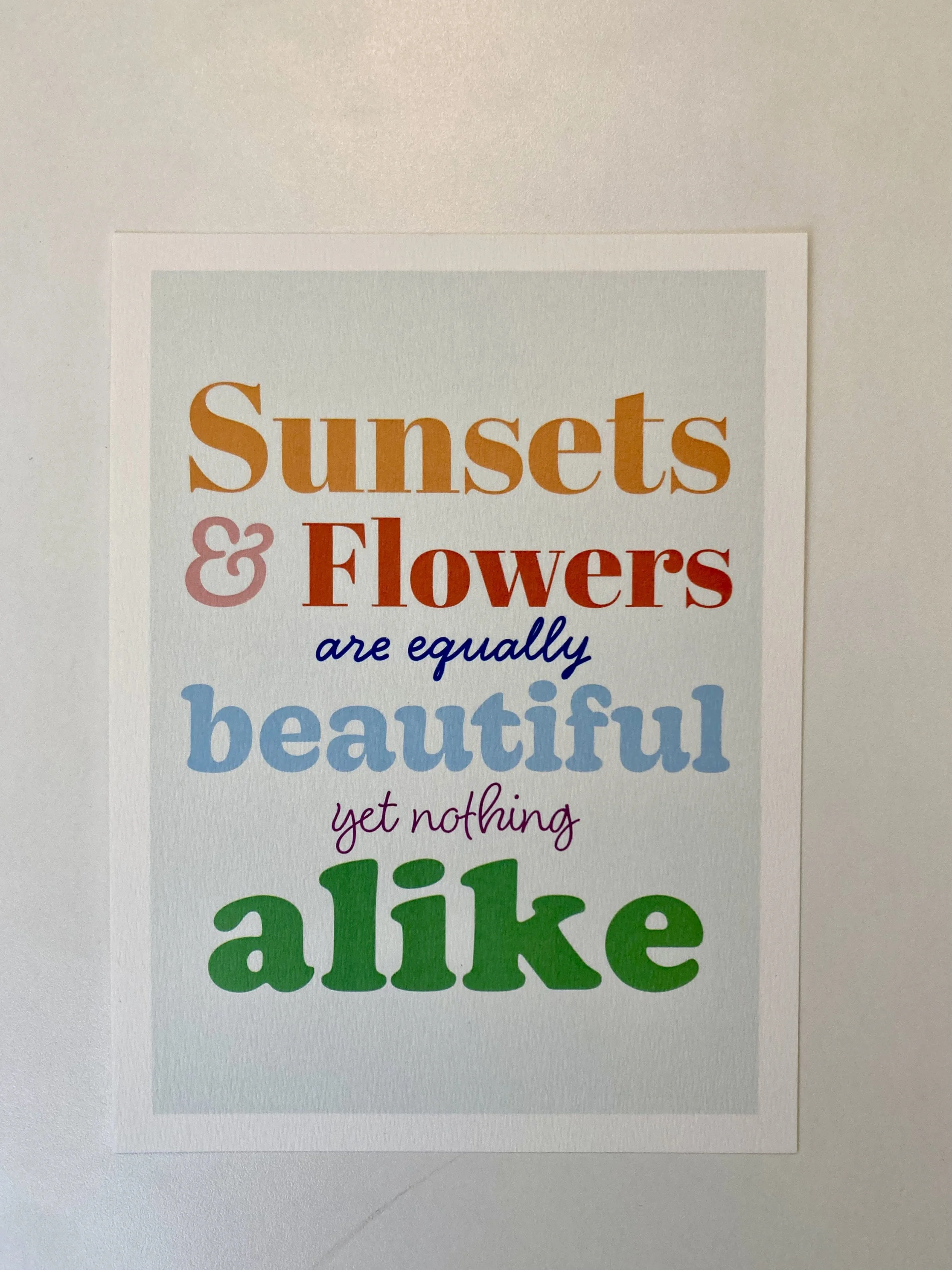 Sunsets & Flowers (Multi Colour)