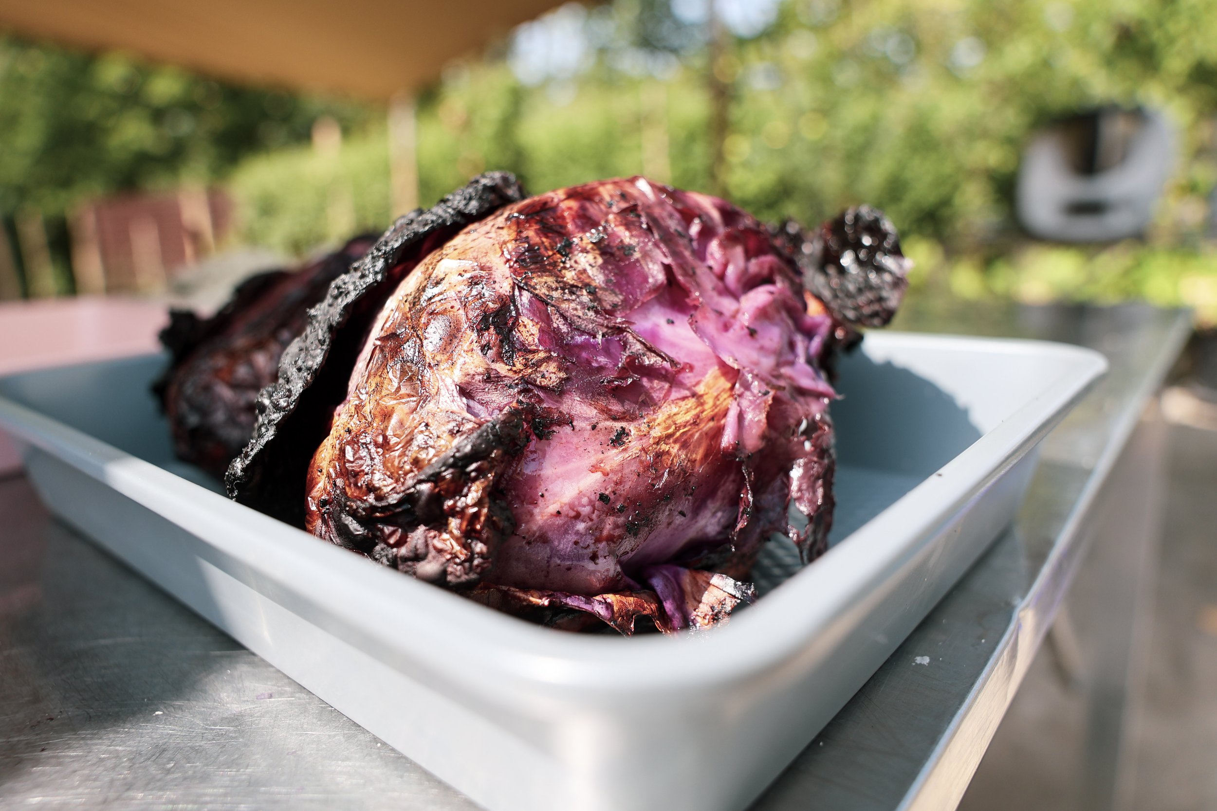 Shift Catering – Geroosterde kalibos – voedselbos Zomersmaak – Sander Bautmans