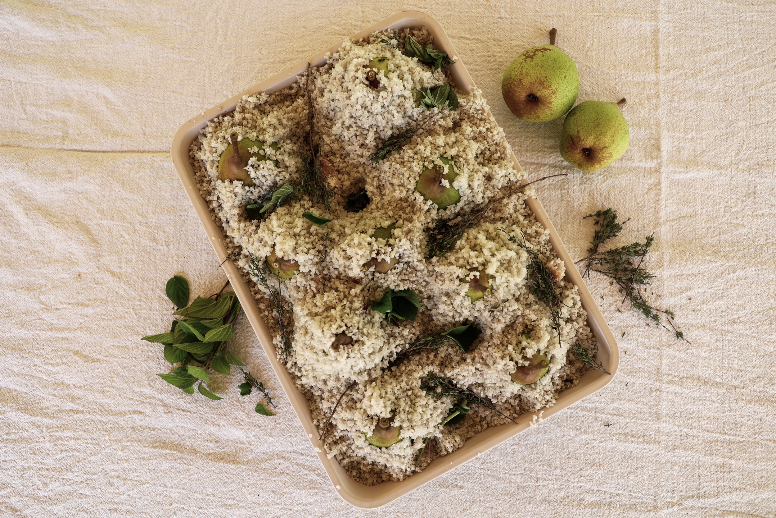 Shift Catering – Nachi in zoutkorst – voedselbos Zomersmaak – Sander Bautmans