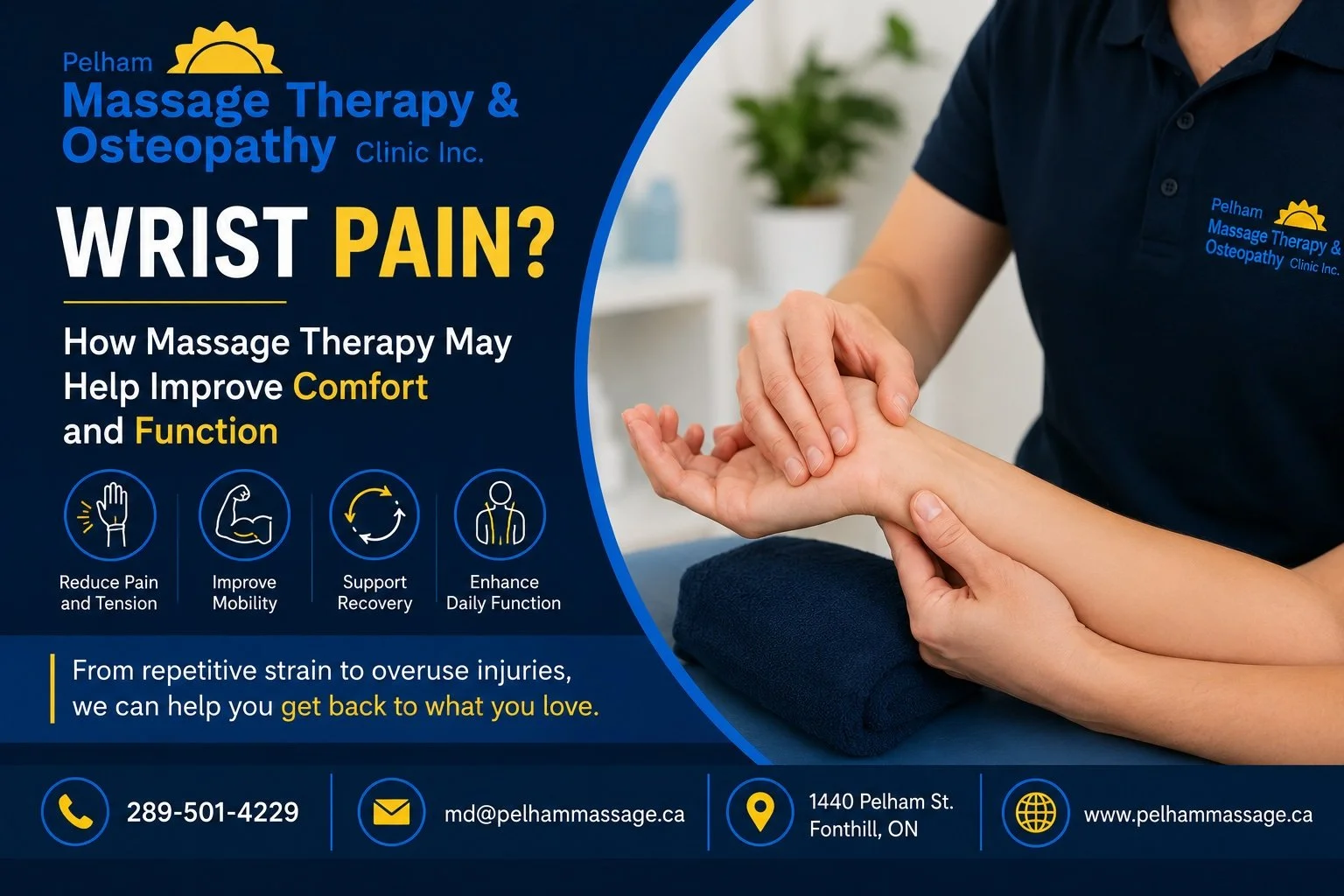 Wrist Pain? How Massage Therapy May Help Improve Comfort and Function