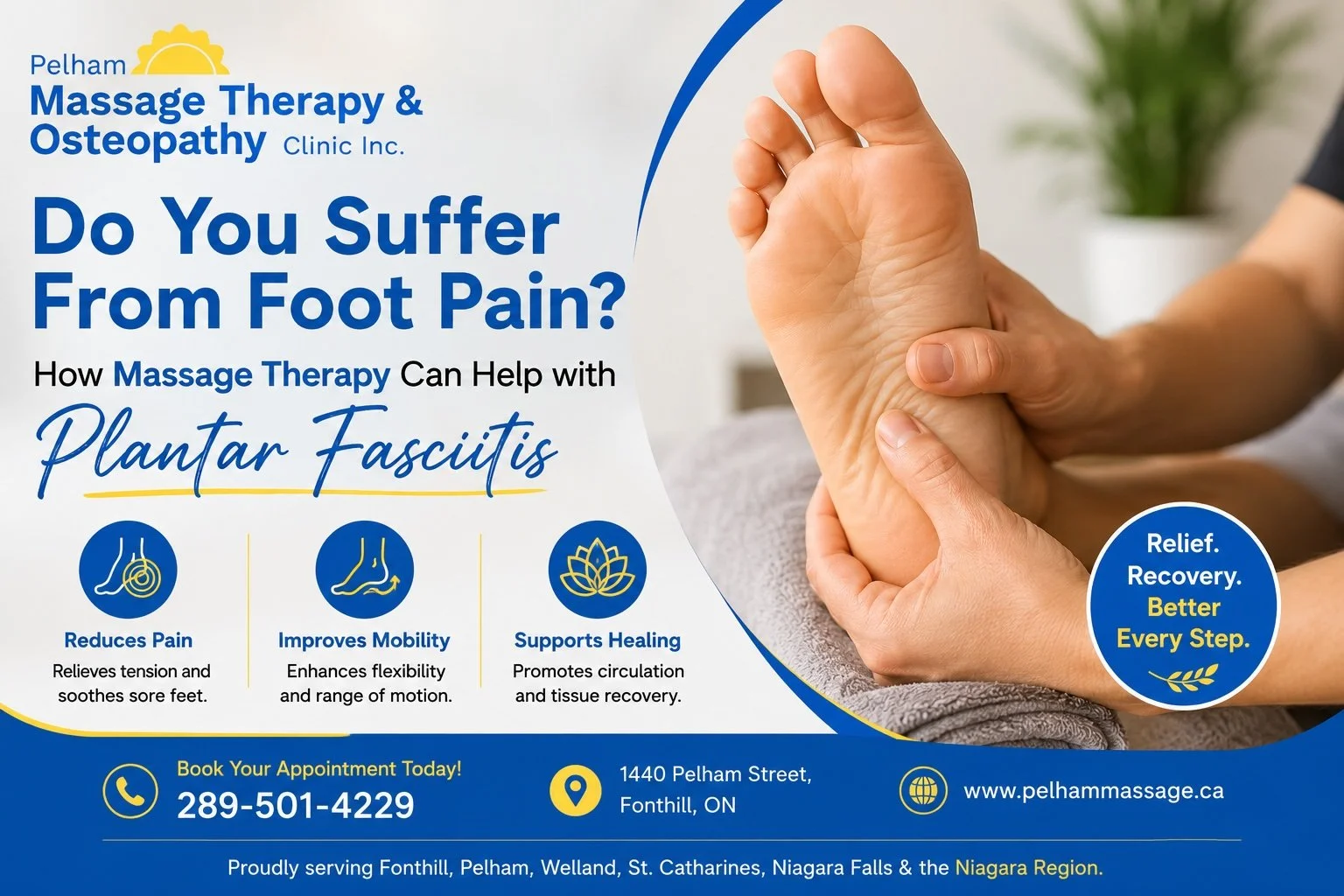 Do You Suffer From Foot Pain? How Massage Therapy Can Help with Plantar Fasciitis