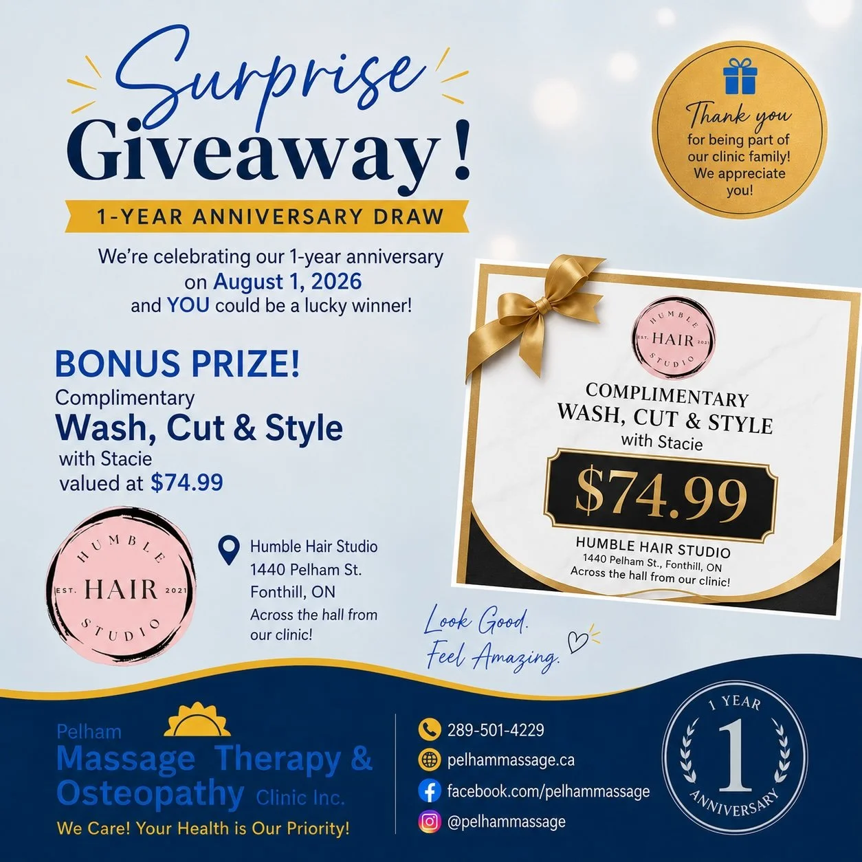 🎉 1-Year Anniversary Surprise Giveaway!