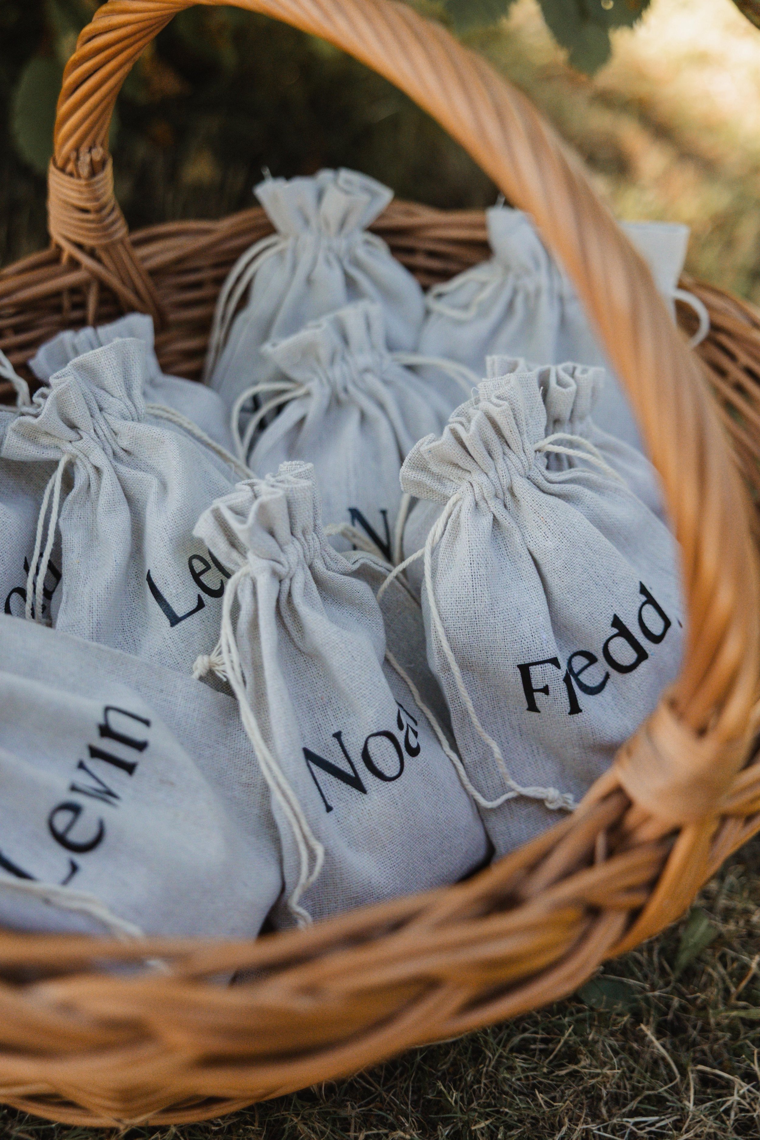 Stoffbeutel mit Label  in Kiel und Flintbek