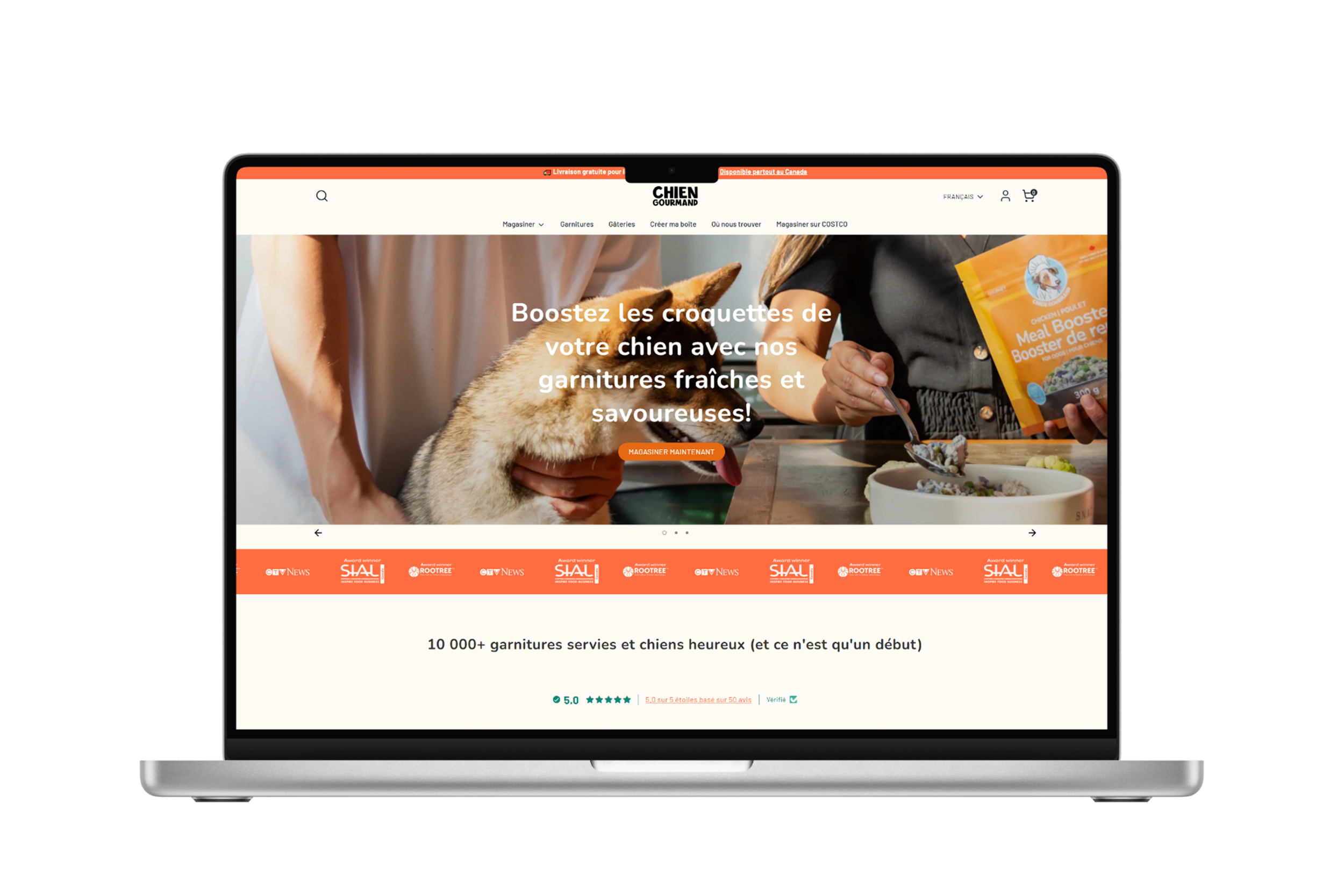 Chien Gourmand Website