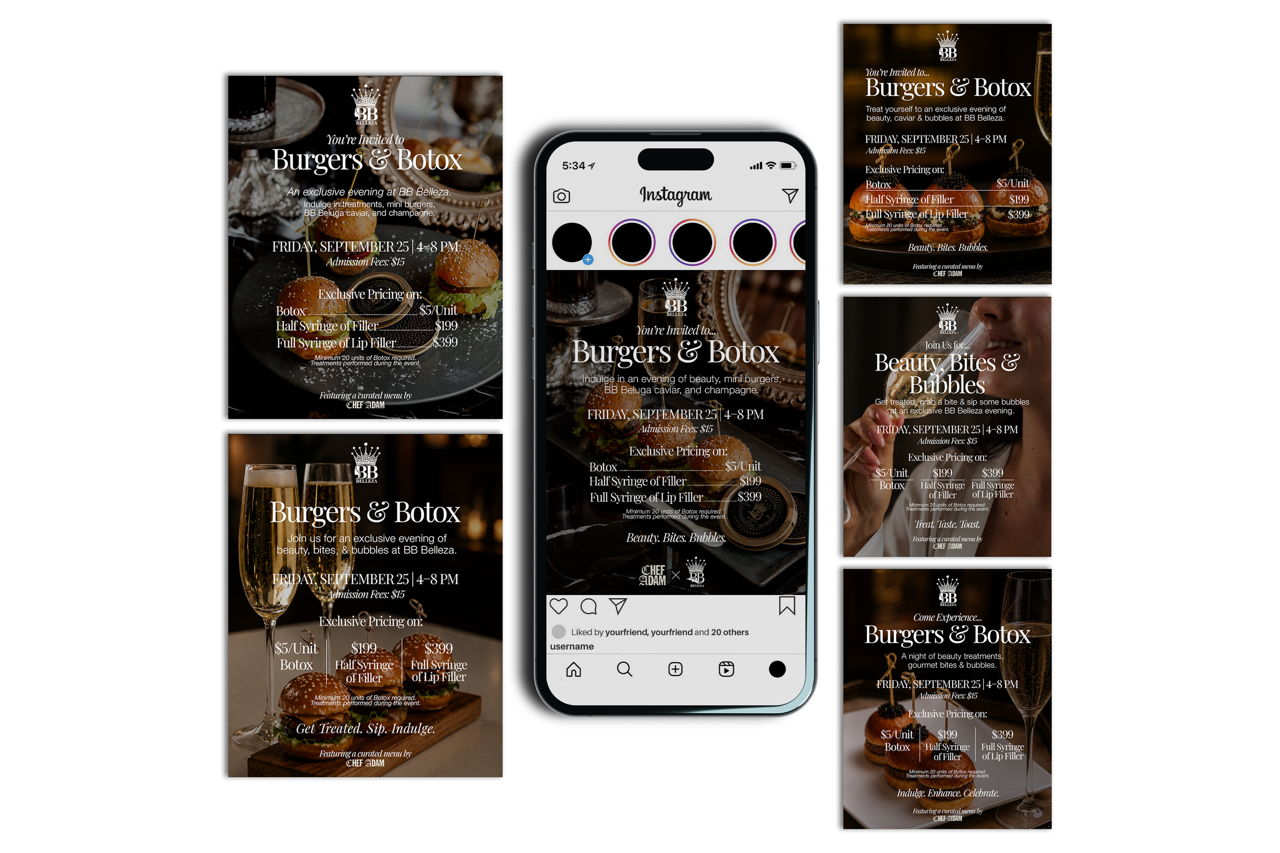 Burgers & Botox Social Media Campaign