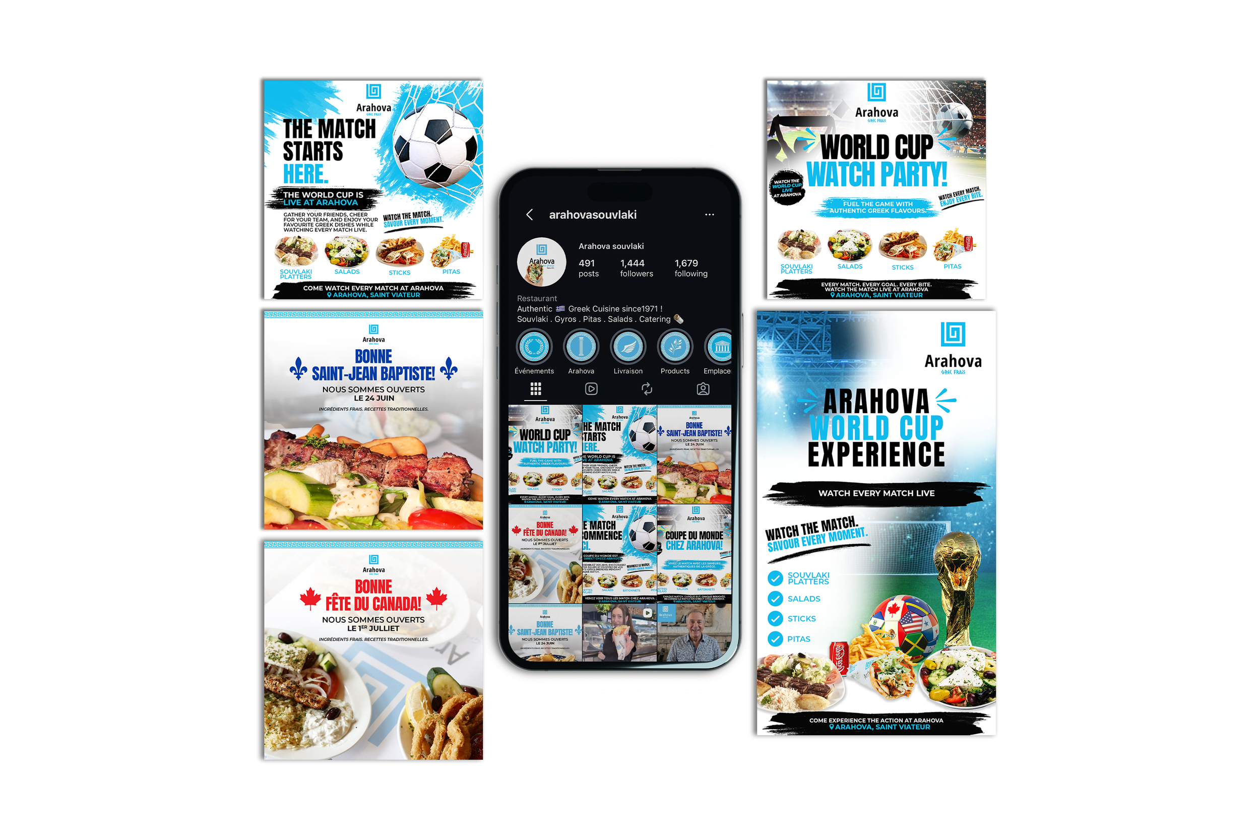 Arahova Social Media & Promotional Design