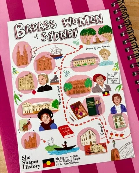 Last month when I was down in Sydney I joined a @sheshapeshistory tour, called Bad Ass Women of Sydney.

For centuries, women have been written out of history, and She Shapes History is on a mission to change that by celebrating the trailblazing wome
