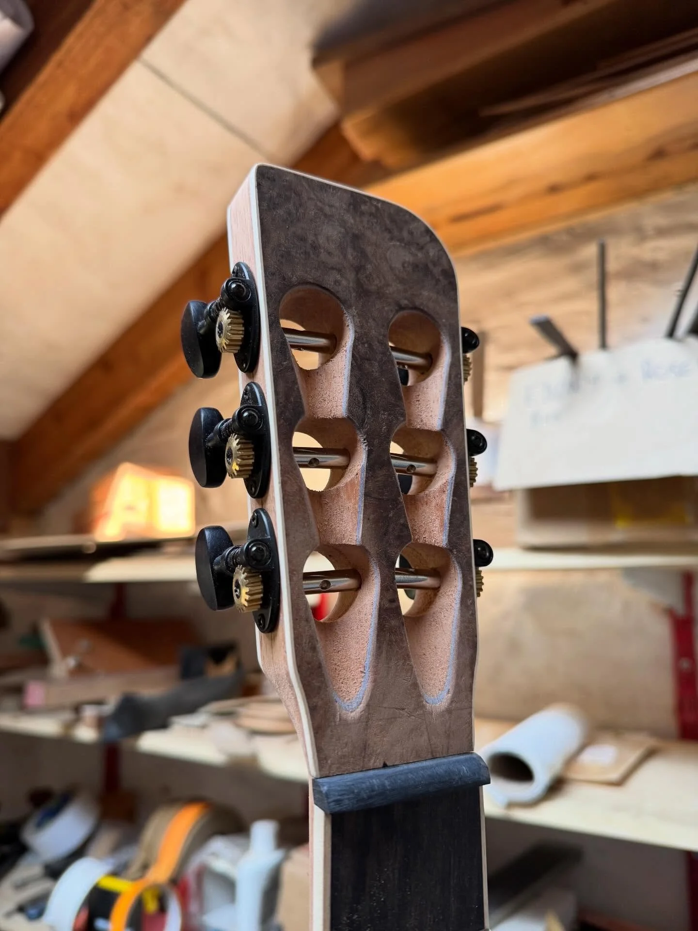 Headstock shaping up nicely.