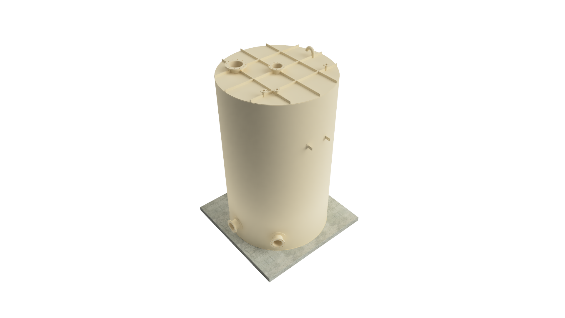 Steel tank 3D model Vissik