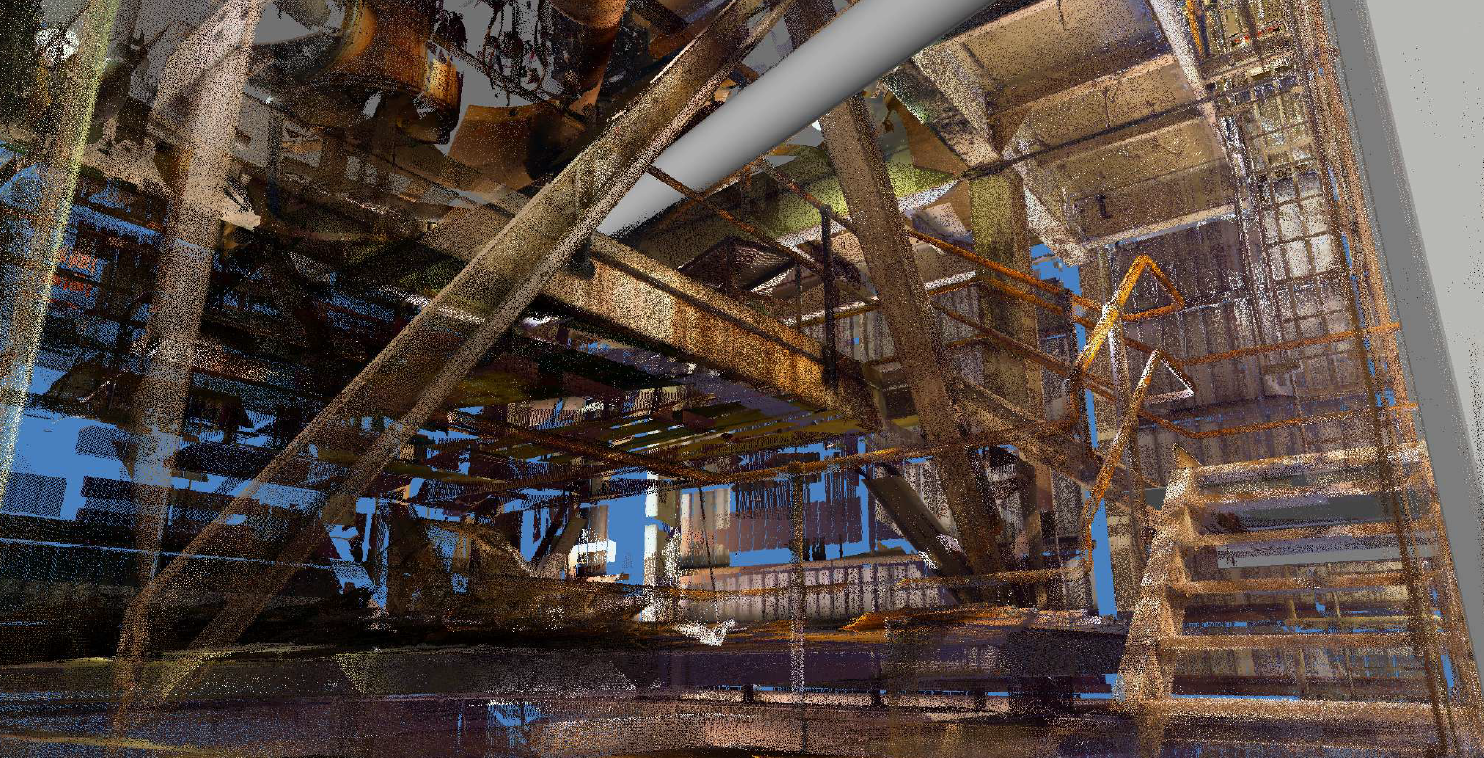 Point cloud scan data for brownfield  coal mines and sugar mills.