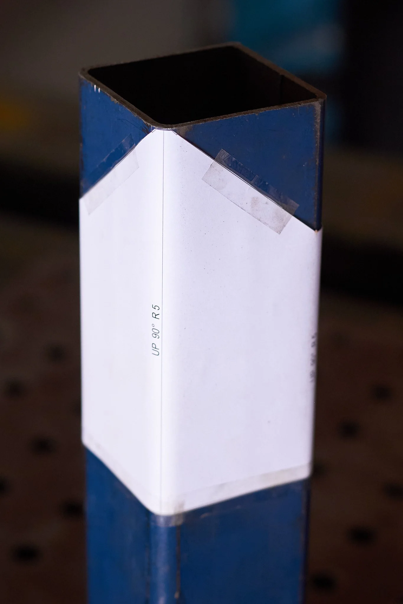 Member notching wrap around template.