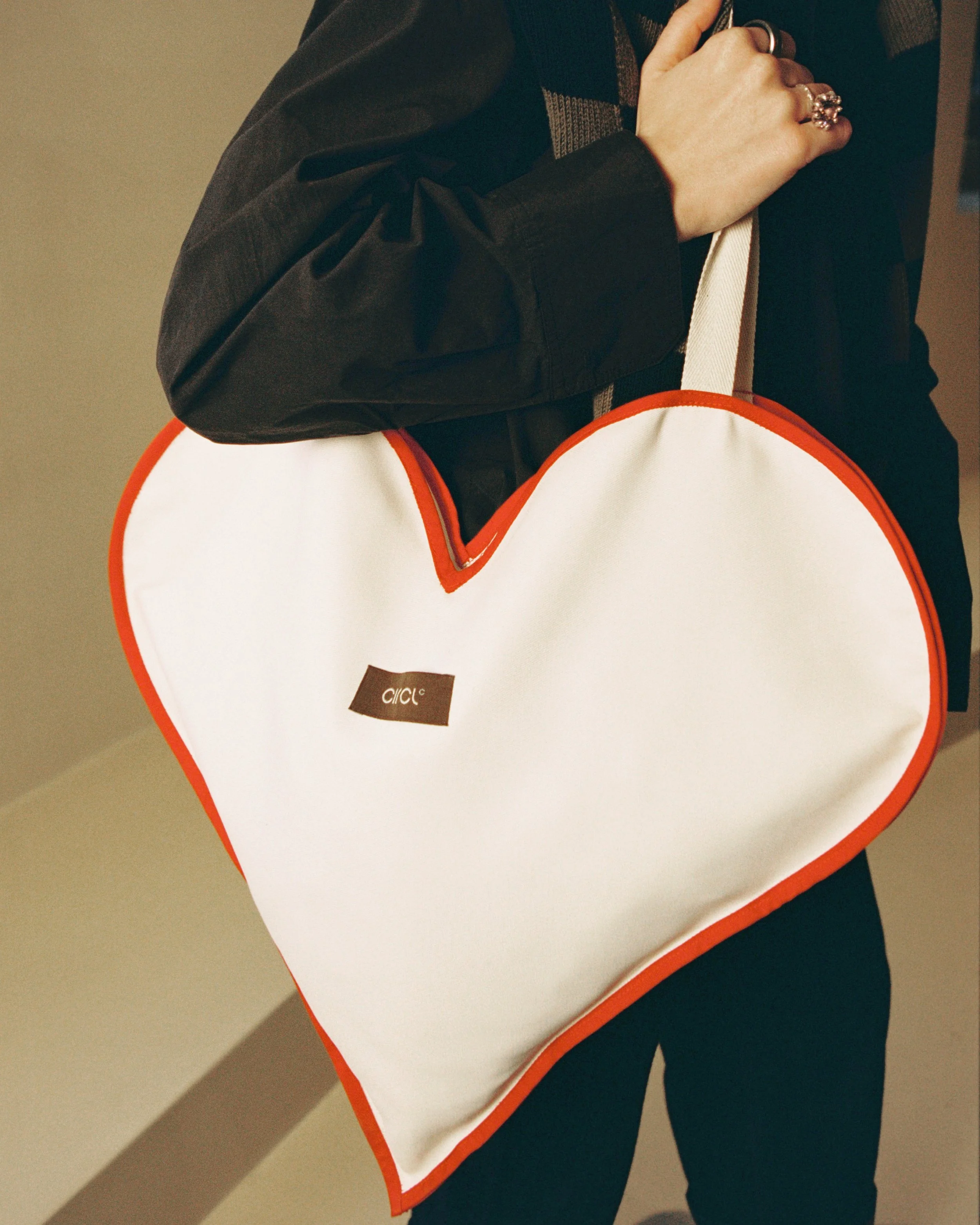 Heart Tote Bag Circl