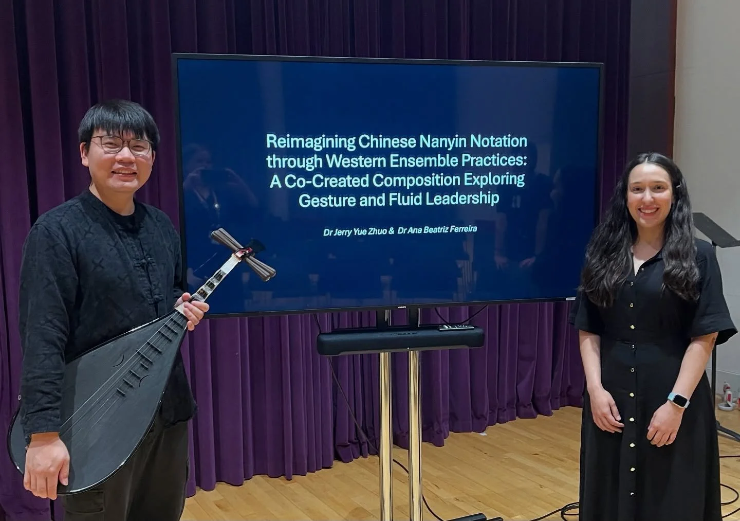 Presentation done! It was wonderful to have collaborated with my friend and colleague Dr Jerry Yue Zhuo on this paper, which we presented at the 7th Performance Studies Network International Conference at Guildhall School of Music and Drama. It has b