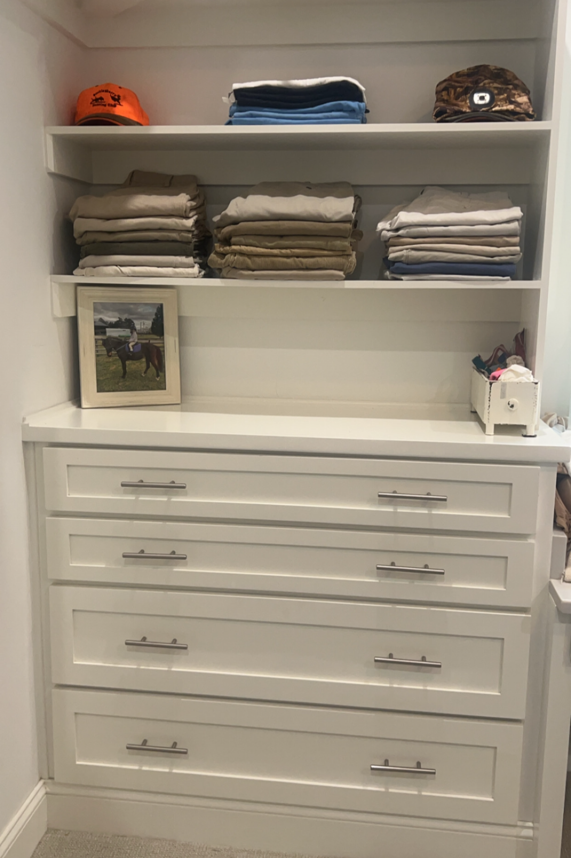 After: Master closet 